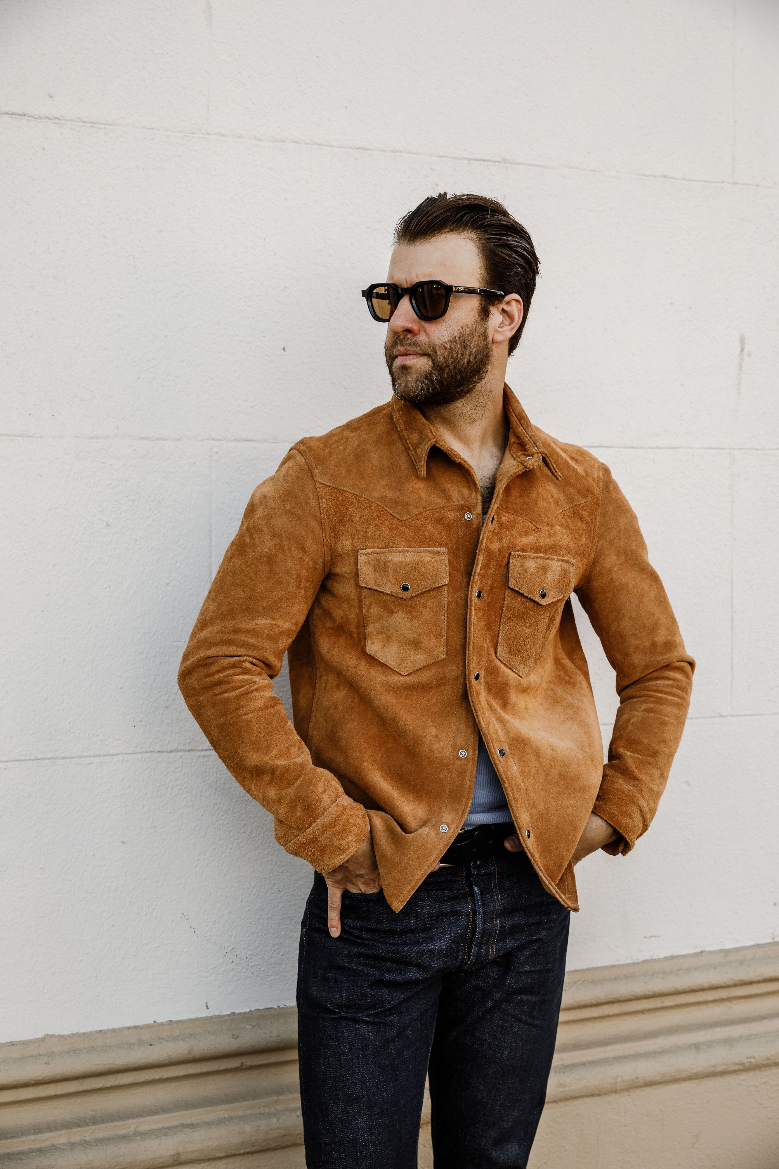 ButterScotch - Rowdy Western Shirt - Tan Roughout