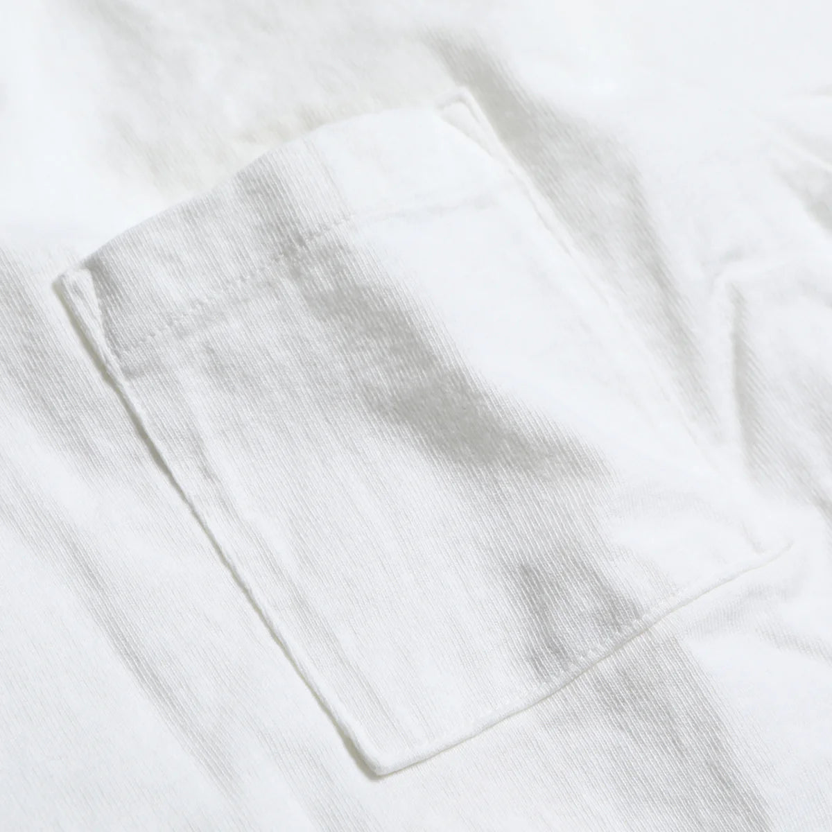 Trophy Clothing - L/S Loop Wheel Pocket Tee - White