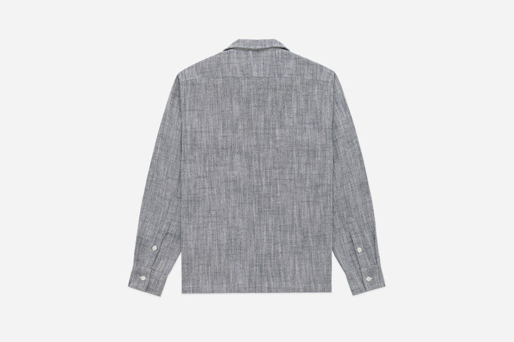 3sixteen - Camp Shirt Black Cotton/Linen HBT