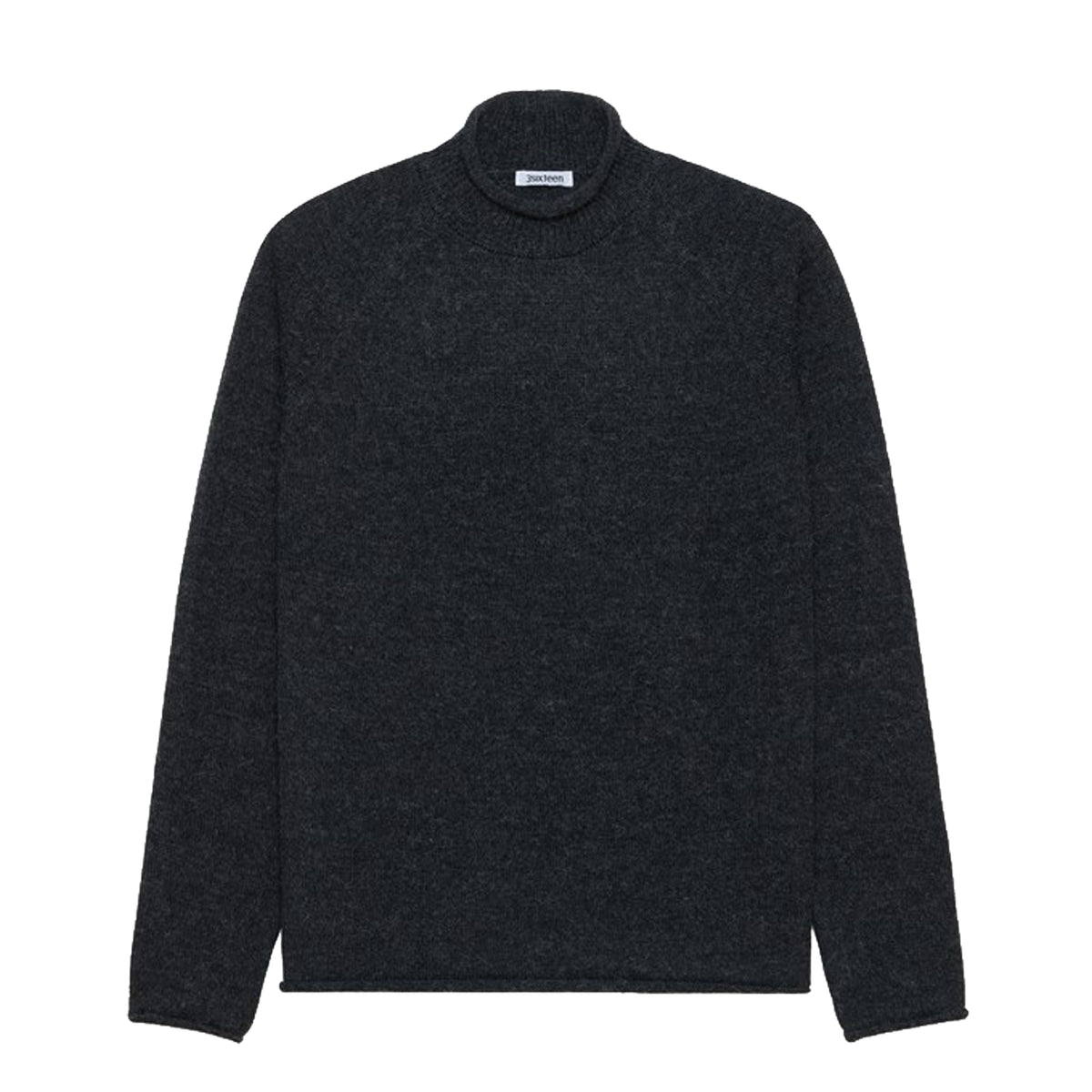 3sixteen - Roll Neck Sweater - Charcoal Alpaca