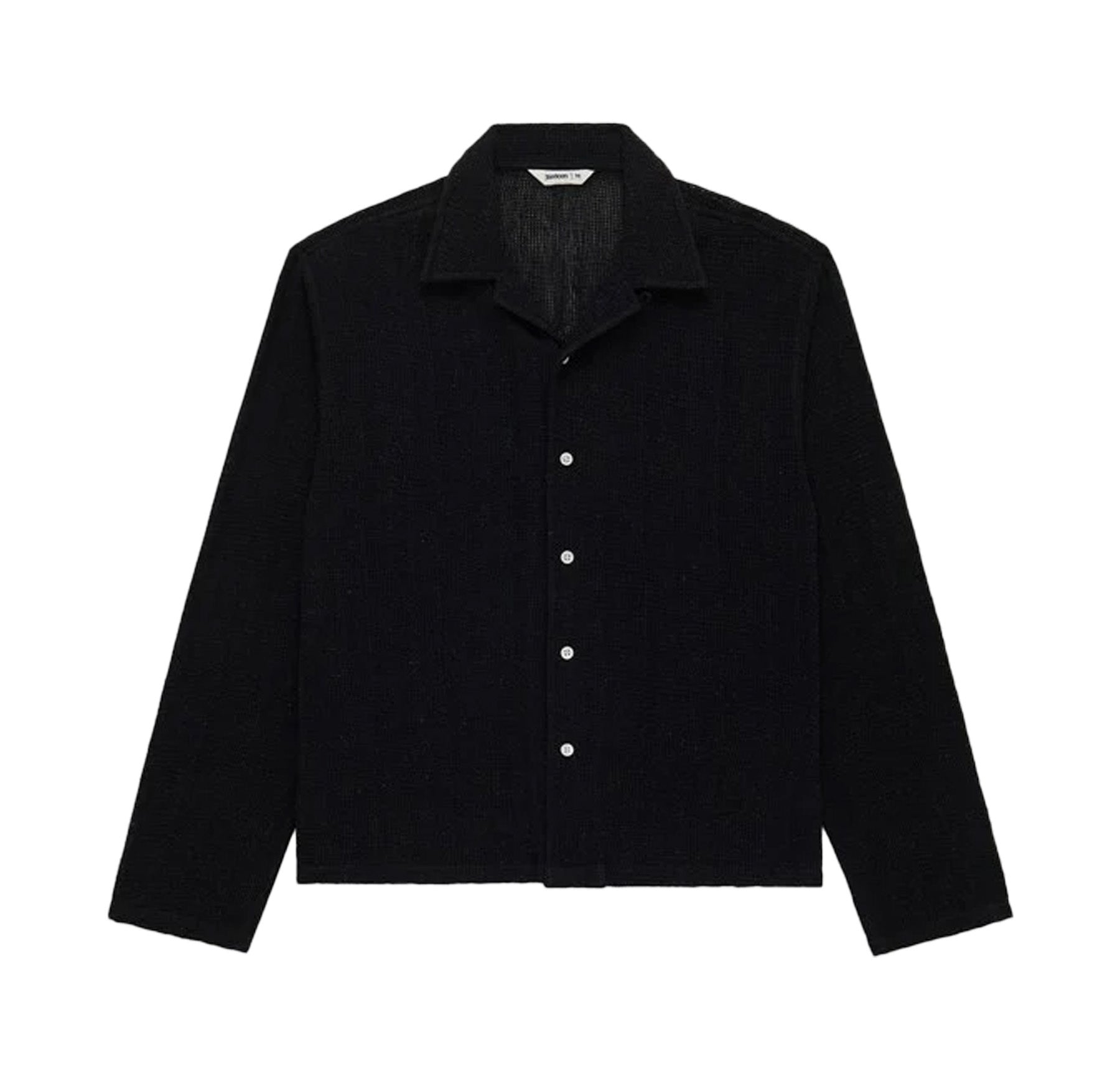 3sixteen - Loop Collar Shirt - Black Mesh
