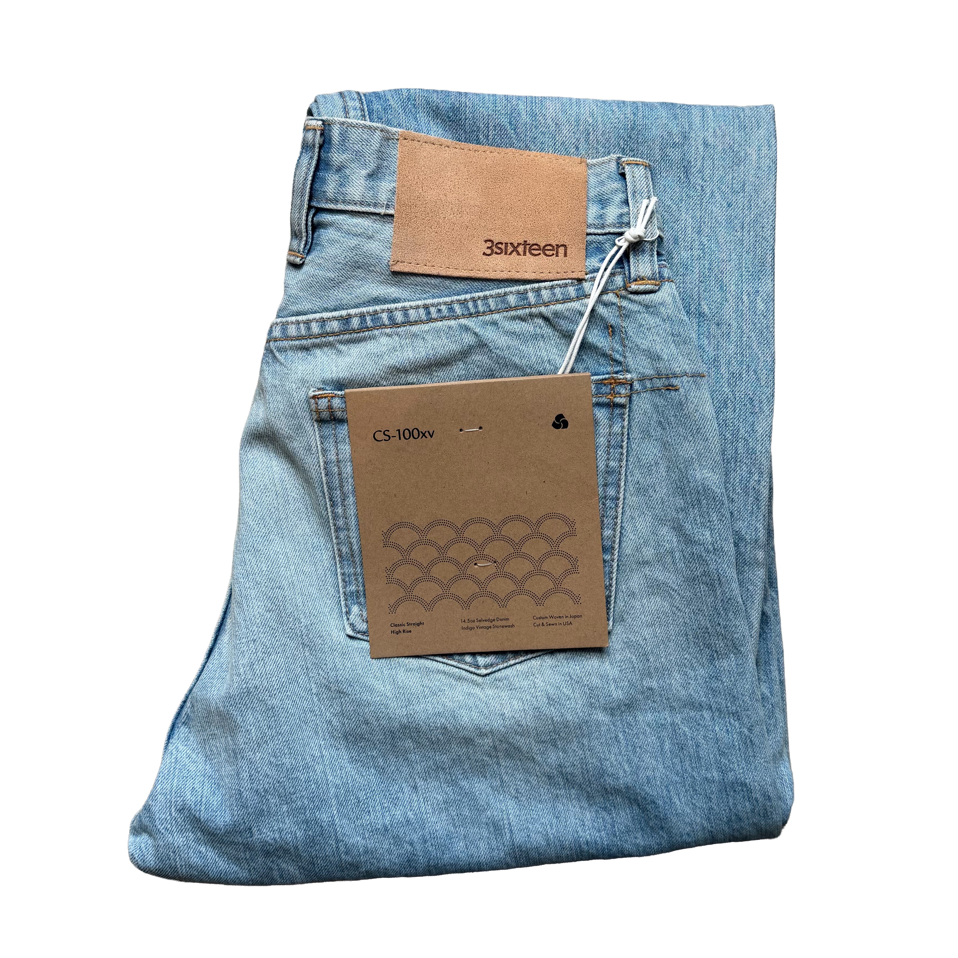 3sixteen - CS-100xv Classic Straight - Indigo Selvedge Vintage Wash