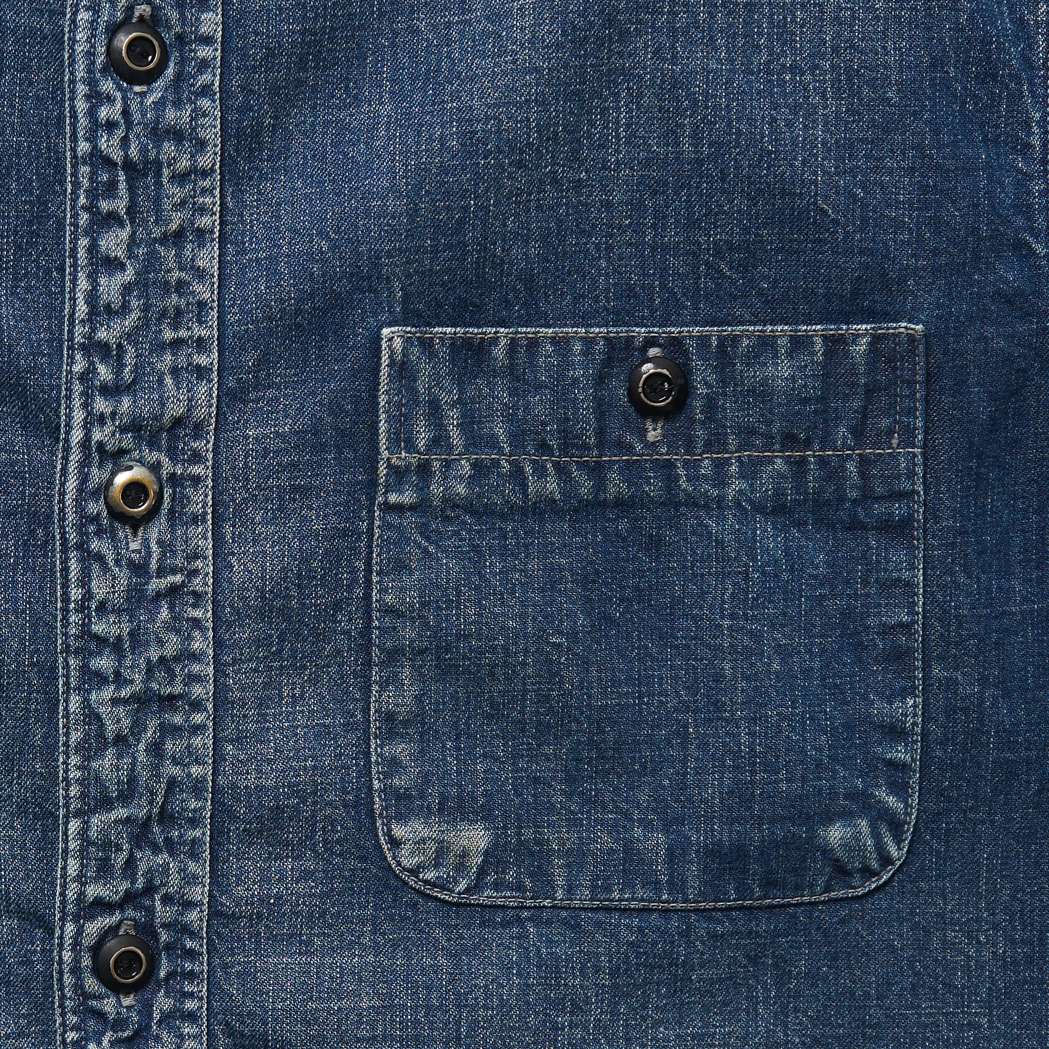 Full Count - 4890HW-19 - 8oz Denim Work Shirt (Hand Washed)