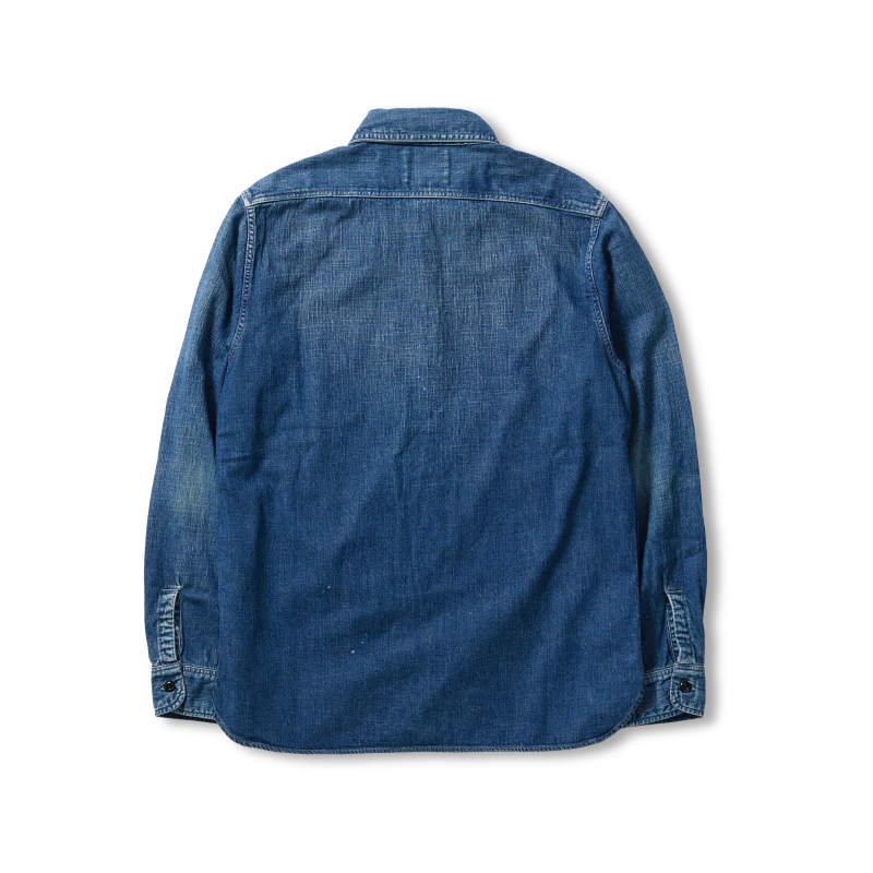 Full Count - 4890HW-19 - 8oz Denim Work Shirt (Hand Washed)