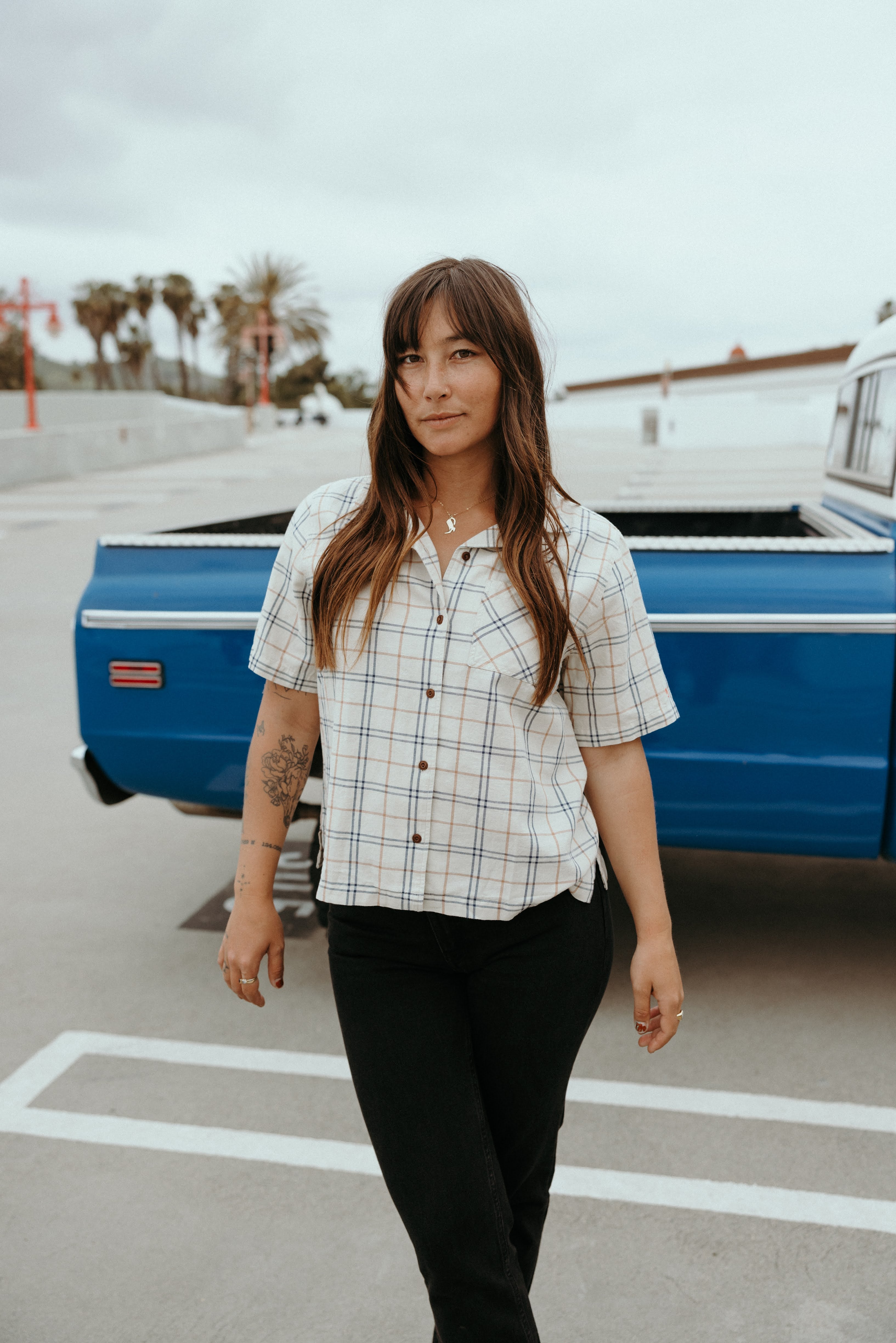 Nudie Jeans Women - Moa Florida - Cream