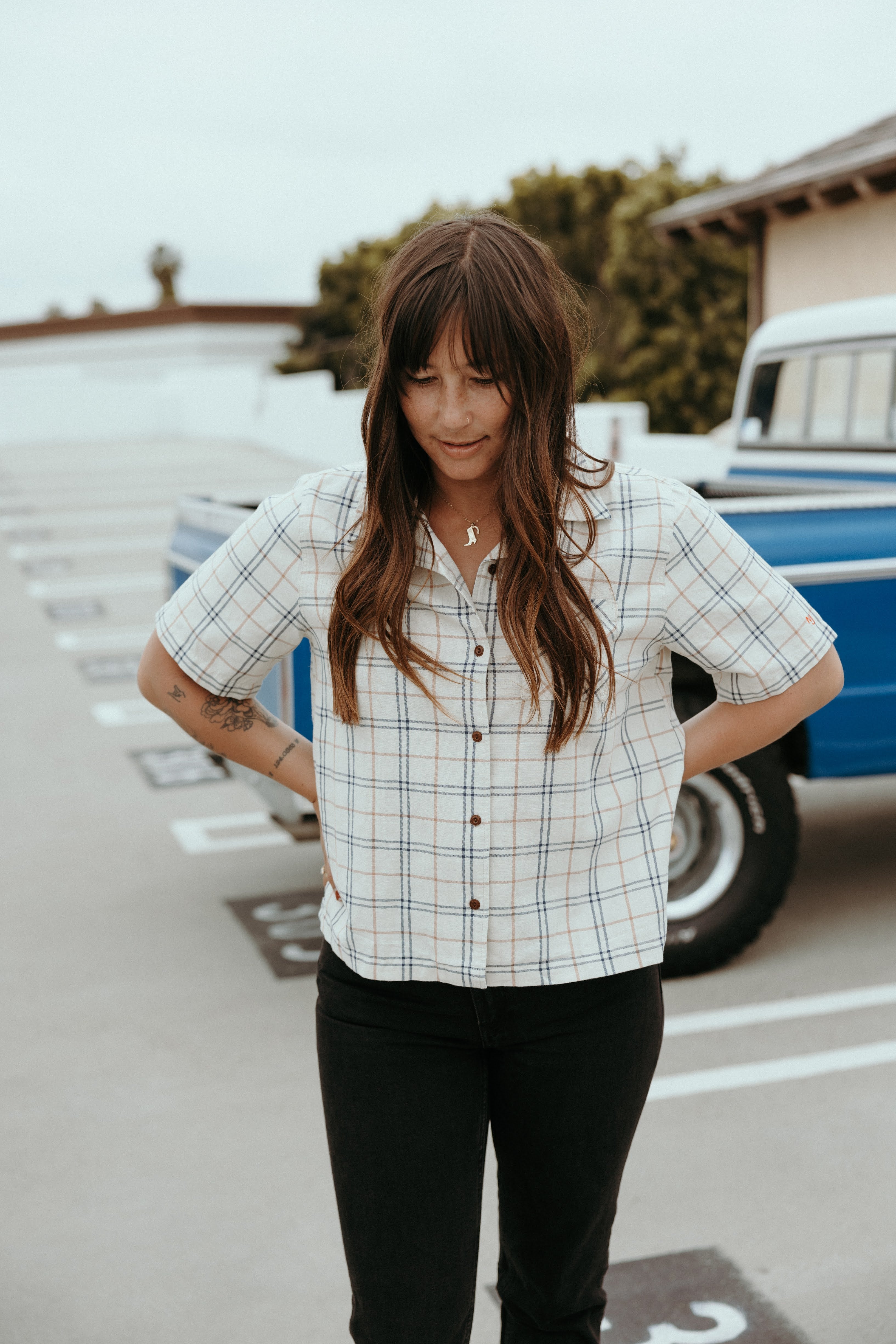 Nudie Jeans Women - Moa Florida - Cream