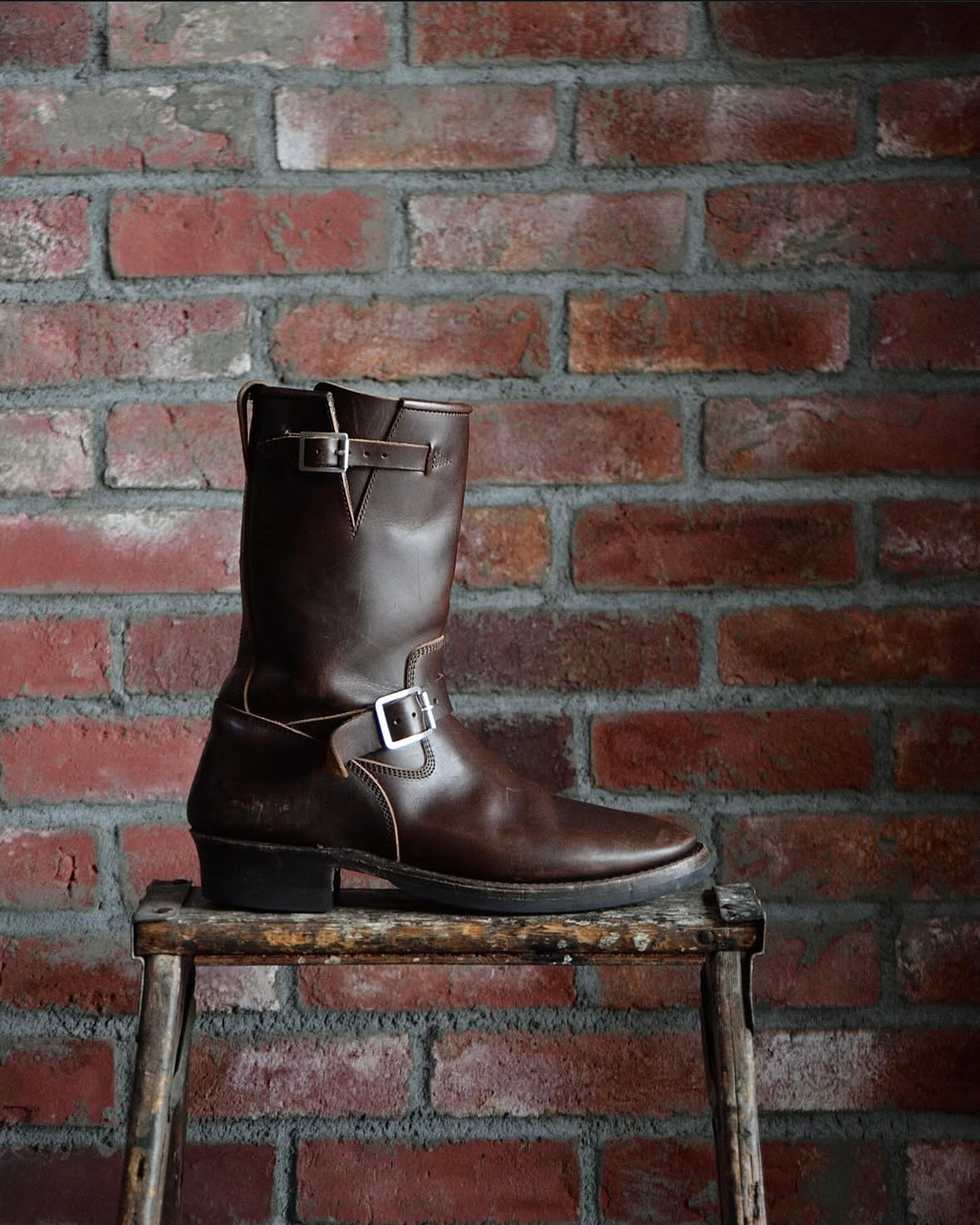 Addict Clothes - Horsebutt Engineer Boot - Brown