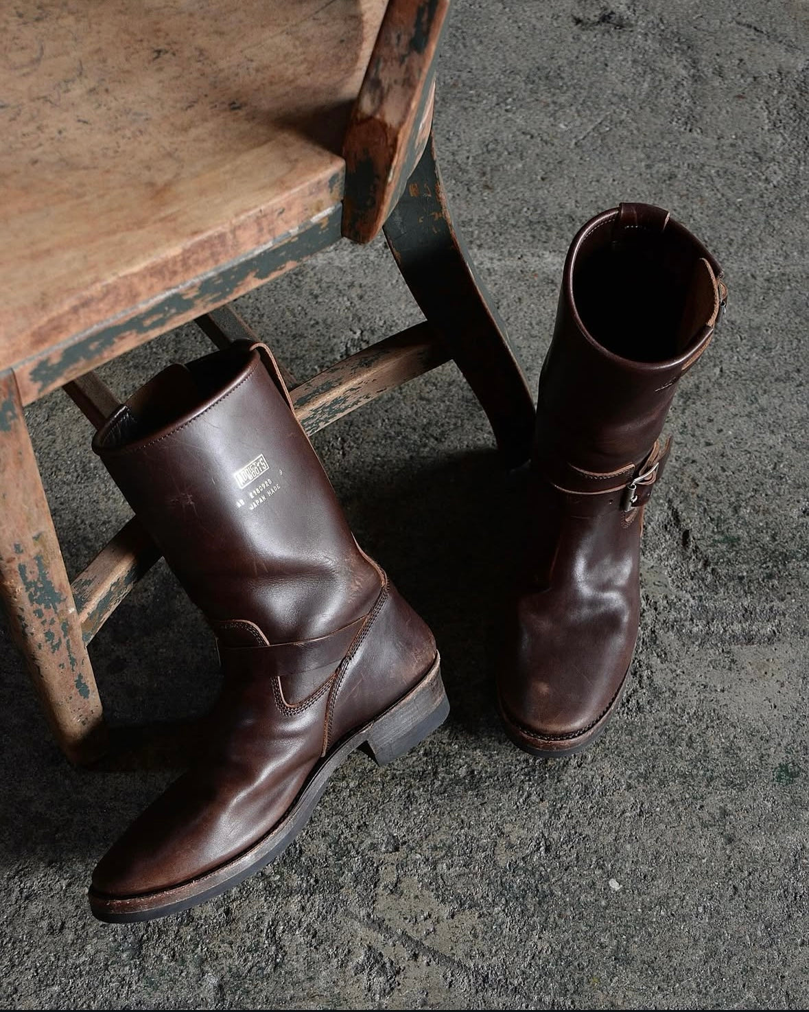 Addict Clothes - Horsebutt Engineer Boot - Brown