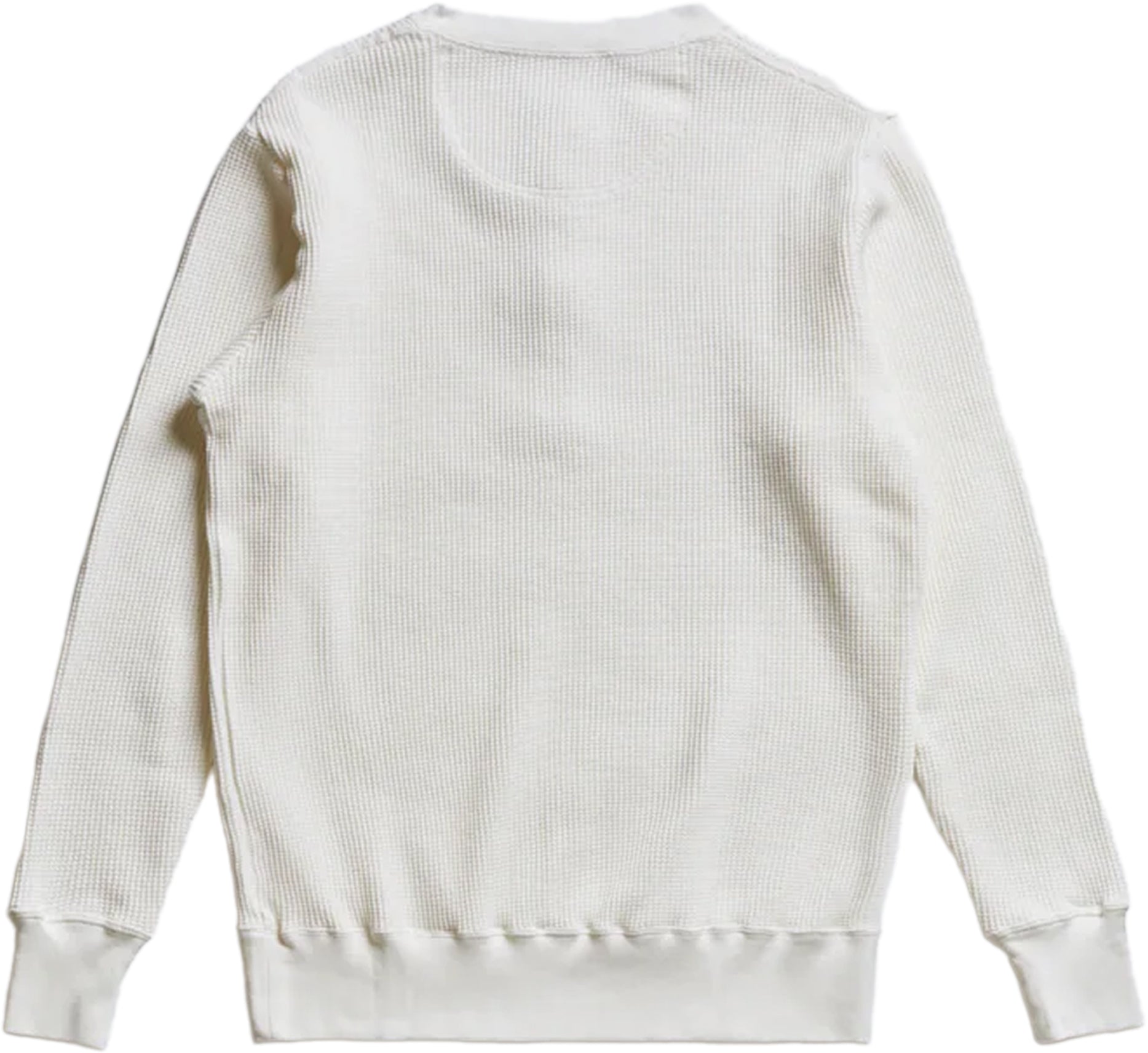 Addict Clothes - Heavy Weight Waffle Henley - Off White