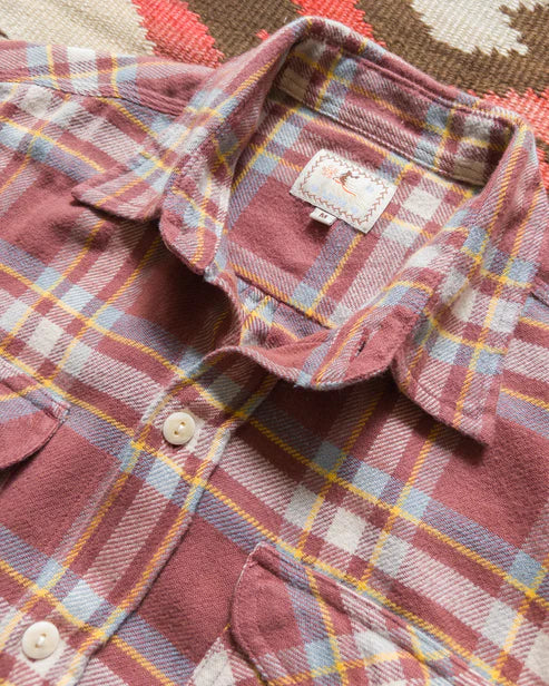 Wythe - Washed Flannel Workshirt - Autumn Rust