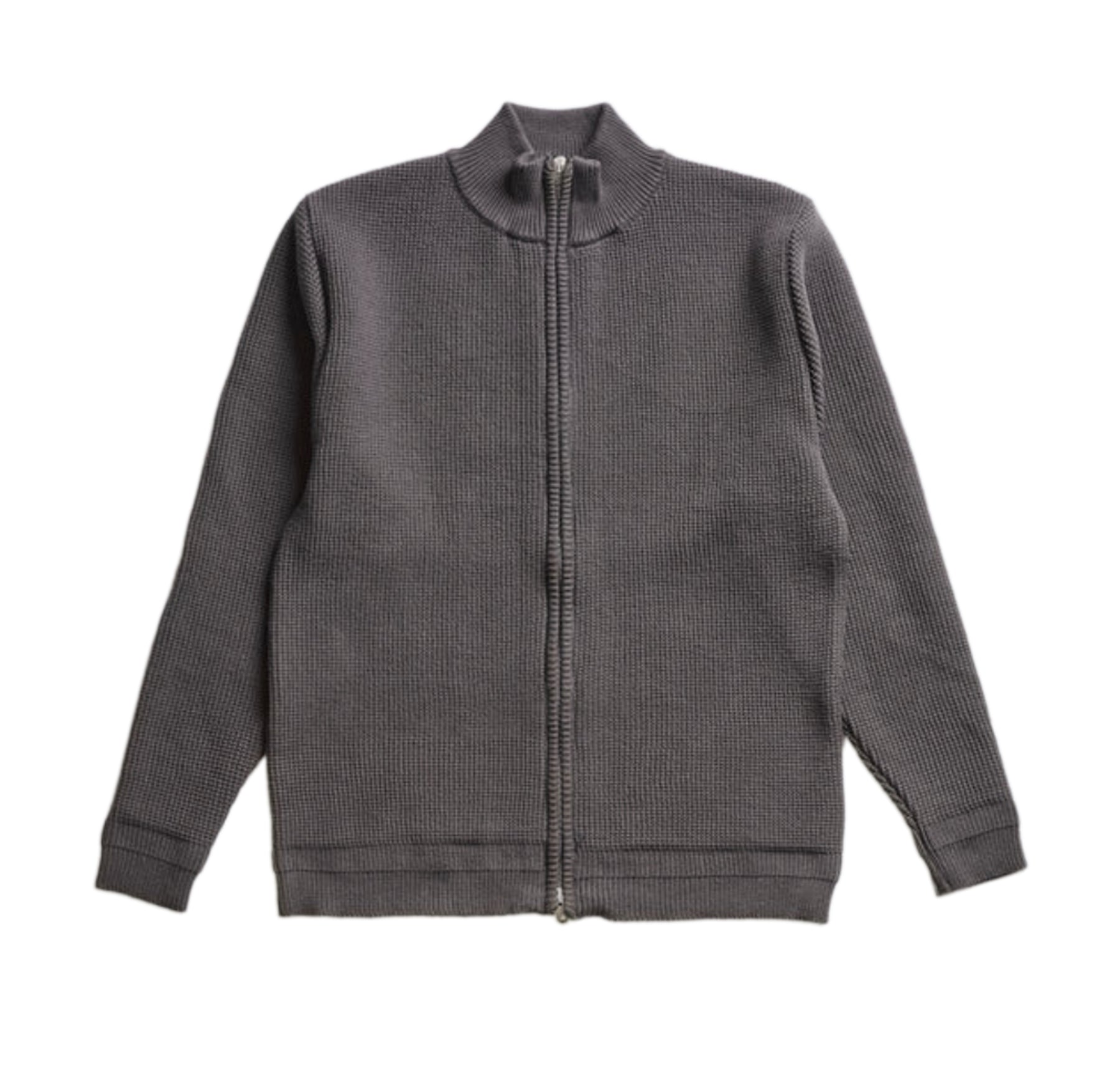 Addict Clothes - Cotton Waffle Drivers Knit - Charcoal Grey