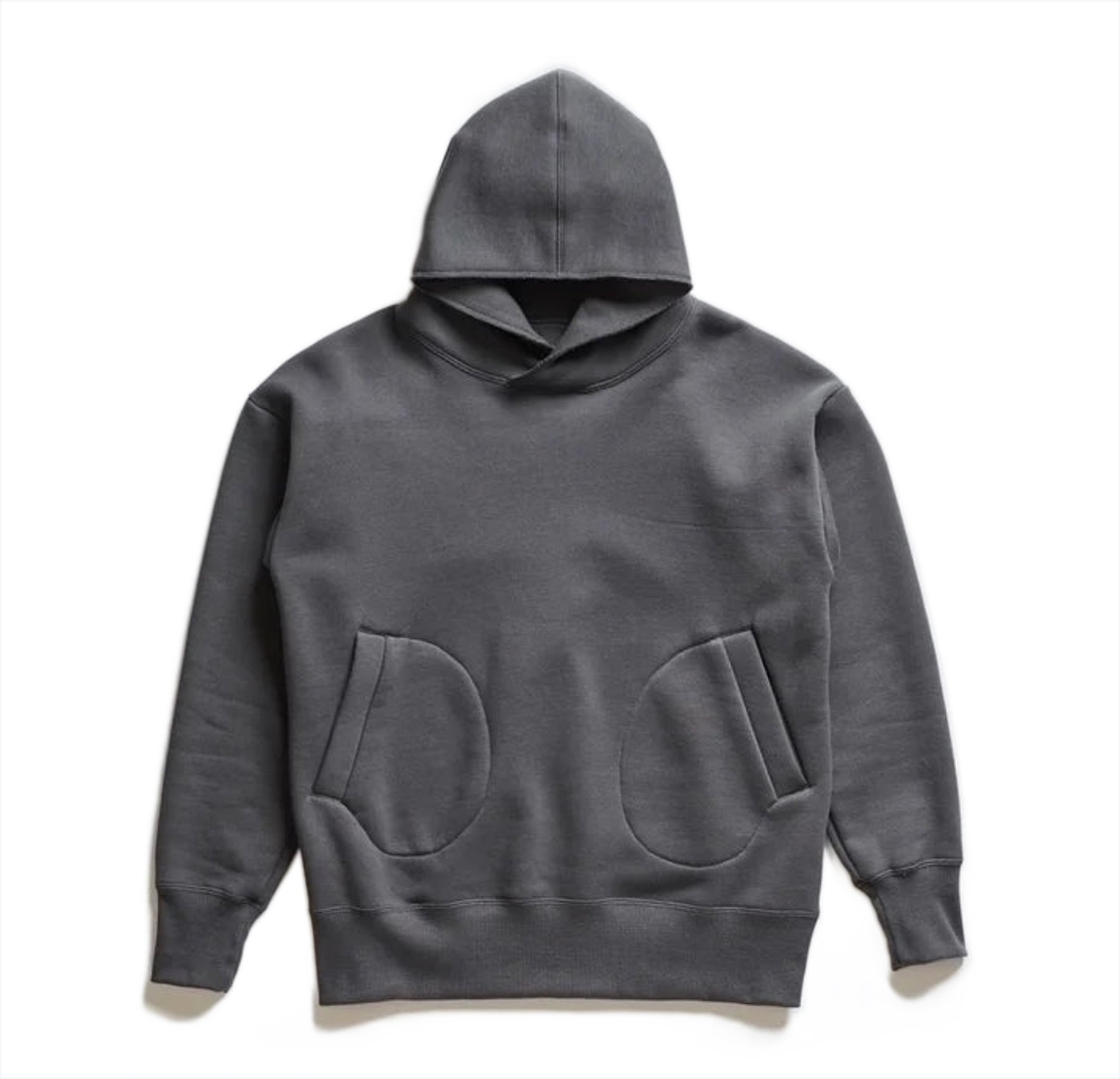 Addict Clothes - Unusual Pocket Fleece Hoodie - Charcoal Grey