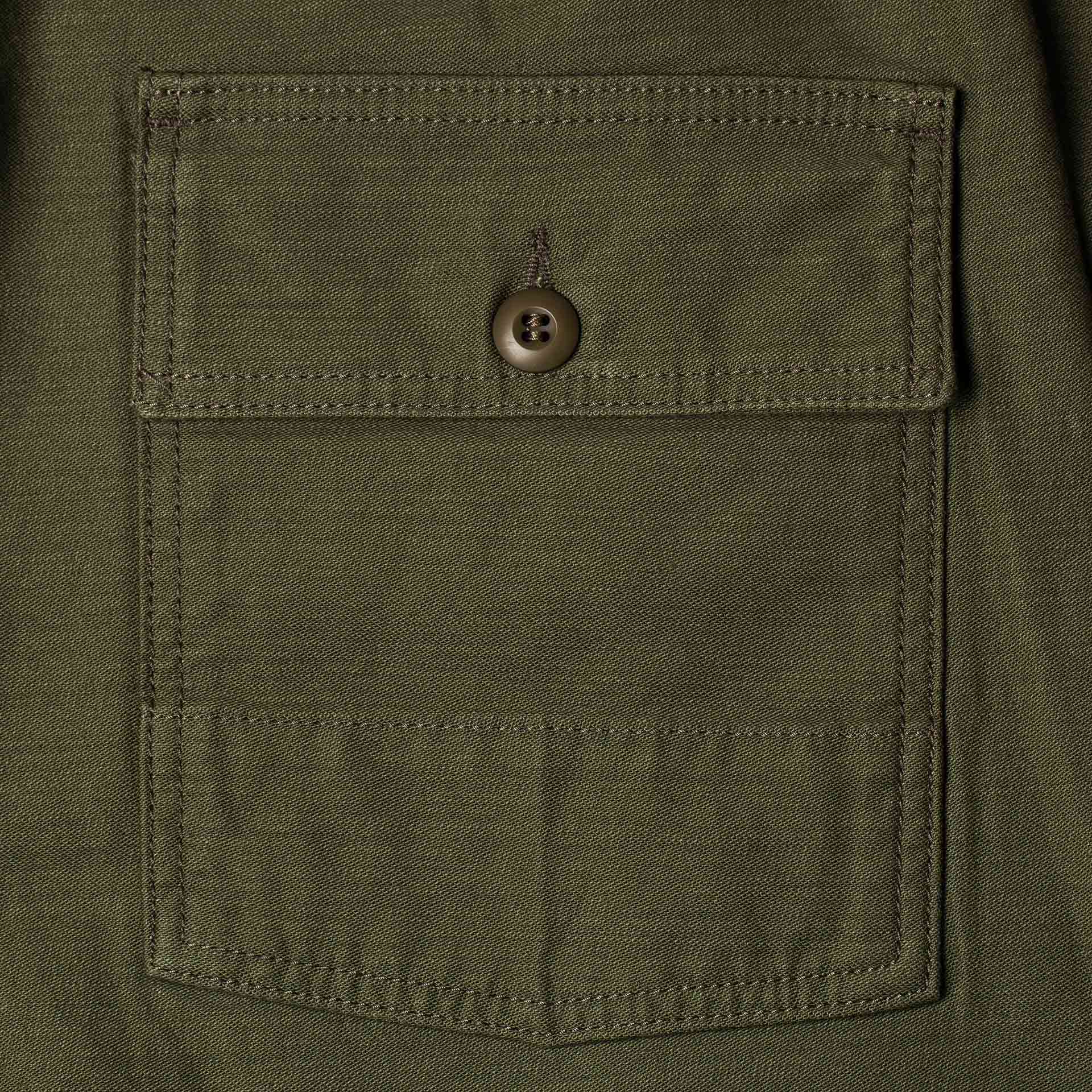 Benzak Denim Developers - BP-07 Loose Fatigue Pant - 10oz Olive Drab Military Twill