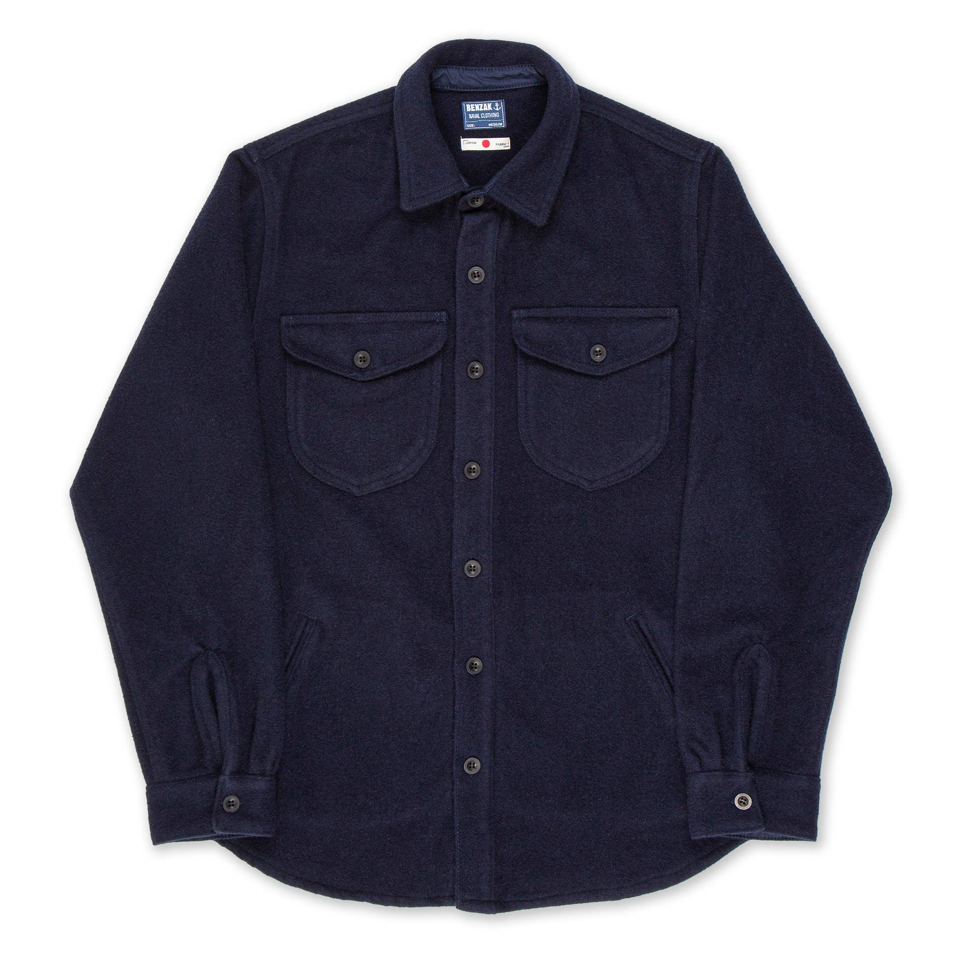 Benzak Denim Developers - CPO OverShirt - 14 oz Dark Navy Wool