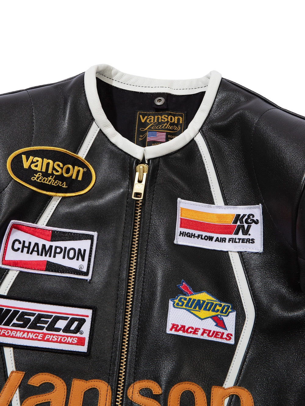 Vanson - Star Jacket - Black & White