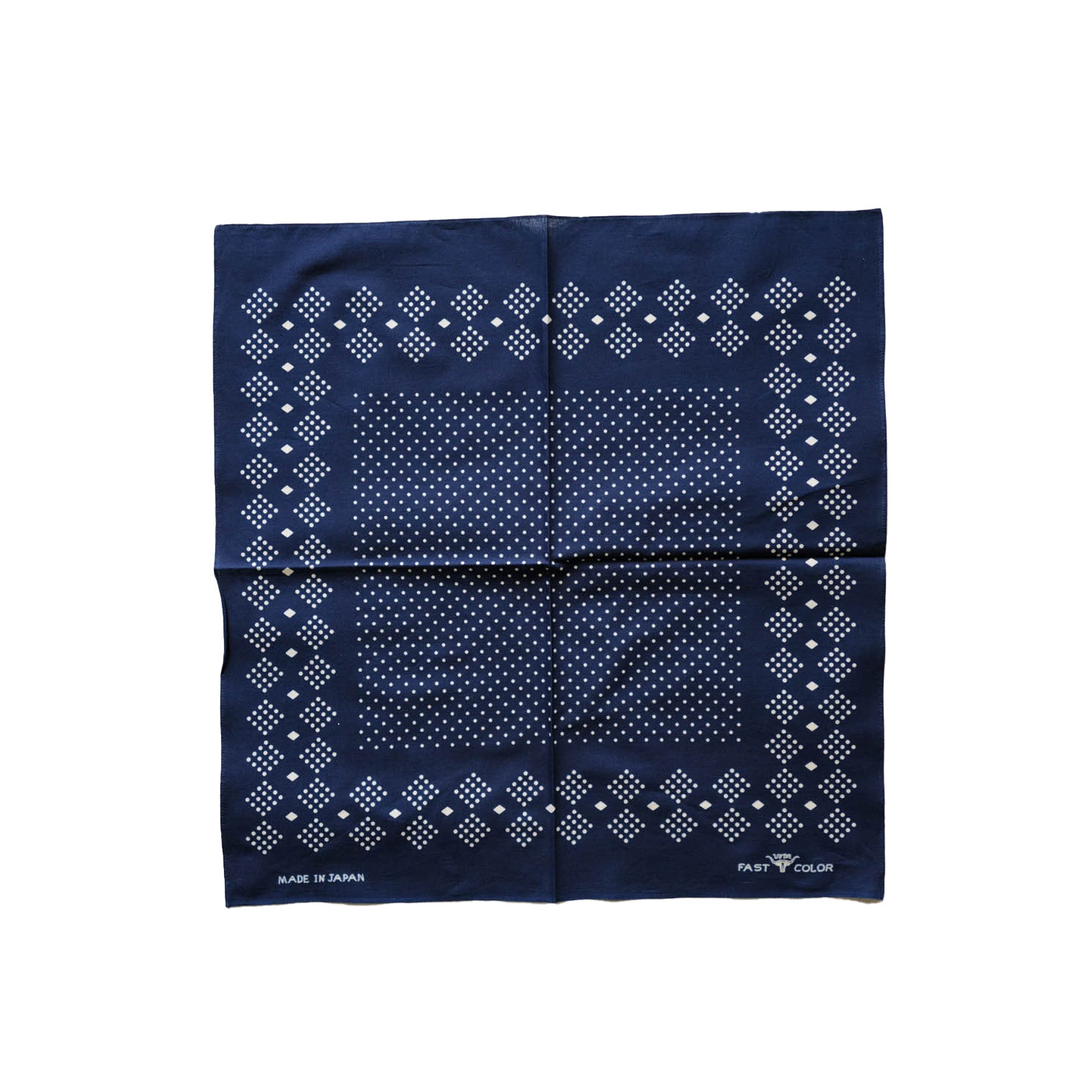 Wythe - Indigo Discharge Selvedge Bandana - Indigo