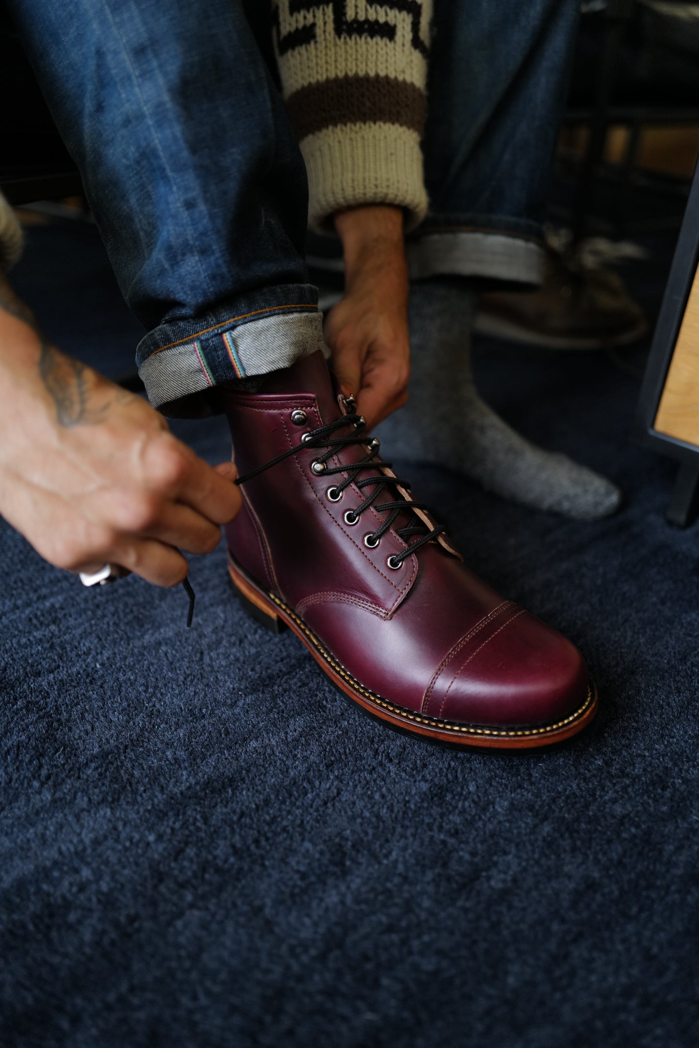 ButterScotch Boots - Bronx - Color 8 Chromexcel - Cap Toe