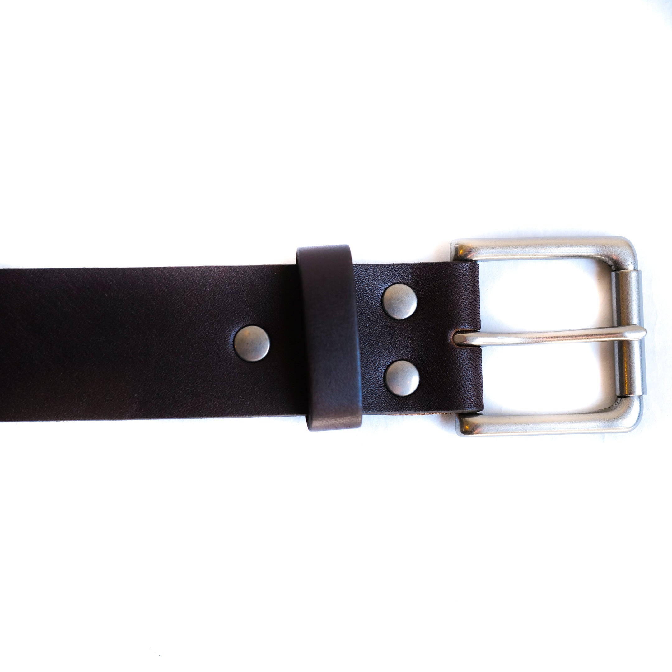 ButterScotch - 1.5" Roller Bar Belt - Brown & Nickel