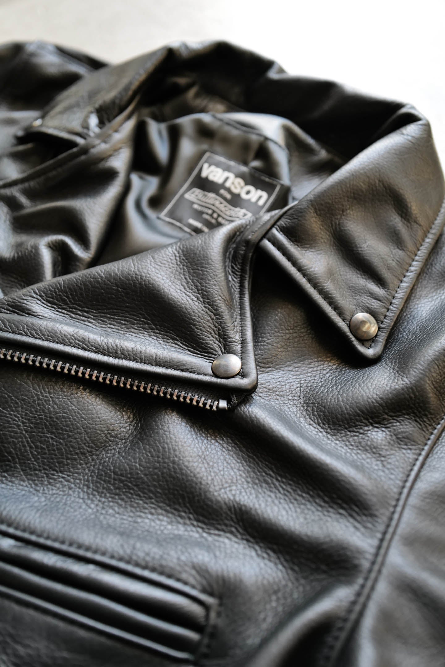 Vanson - C2RN Leather Jacket - Blacked Out