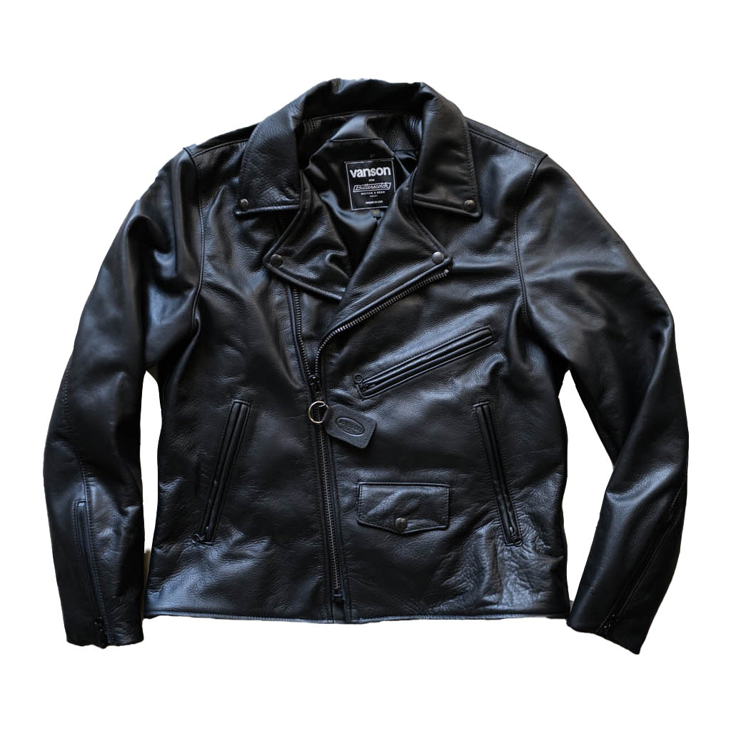 Vanson - C2RN Leather Jacket - Blacked Out