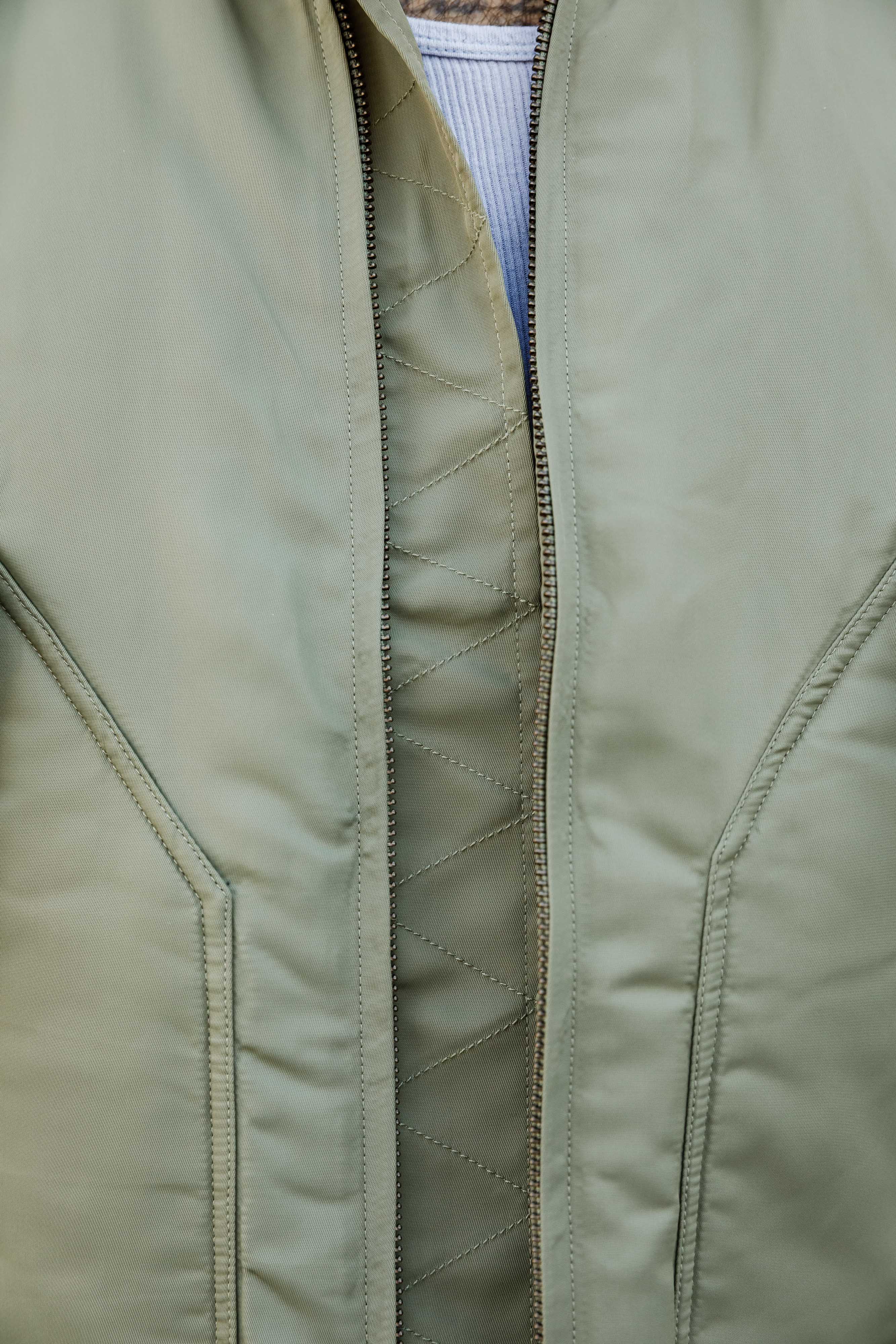 3sixteen - CWU Flight Jacket - Sage Aviator Satin