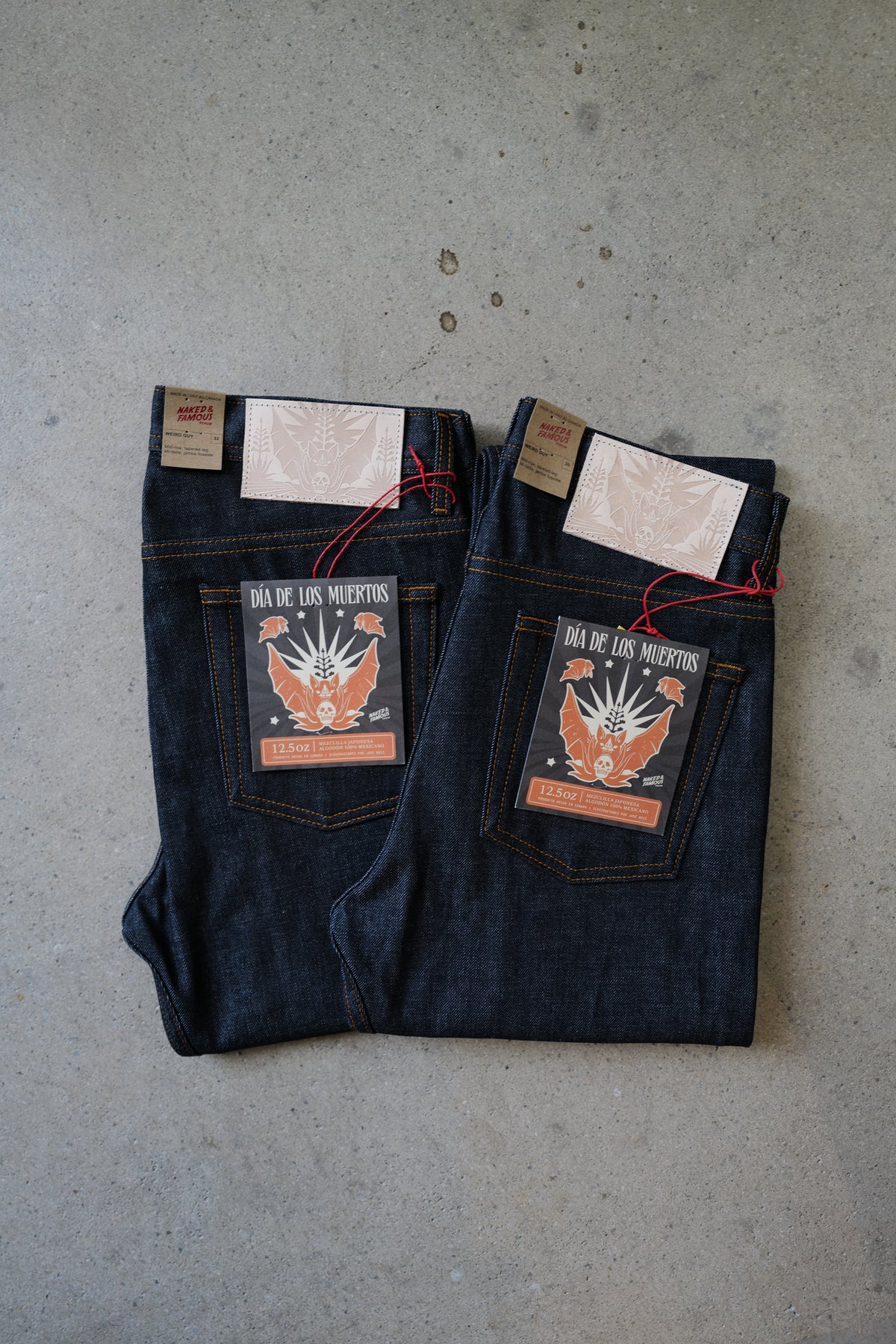 Naked & Famous Denim - Weird Guy - 12.5oz Dia De Los Muertos Selvedge