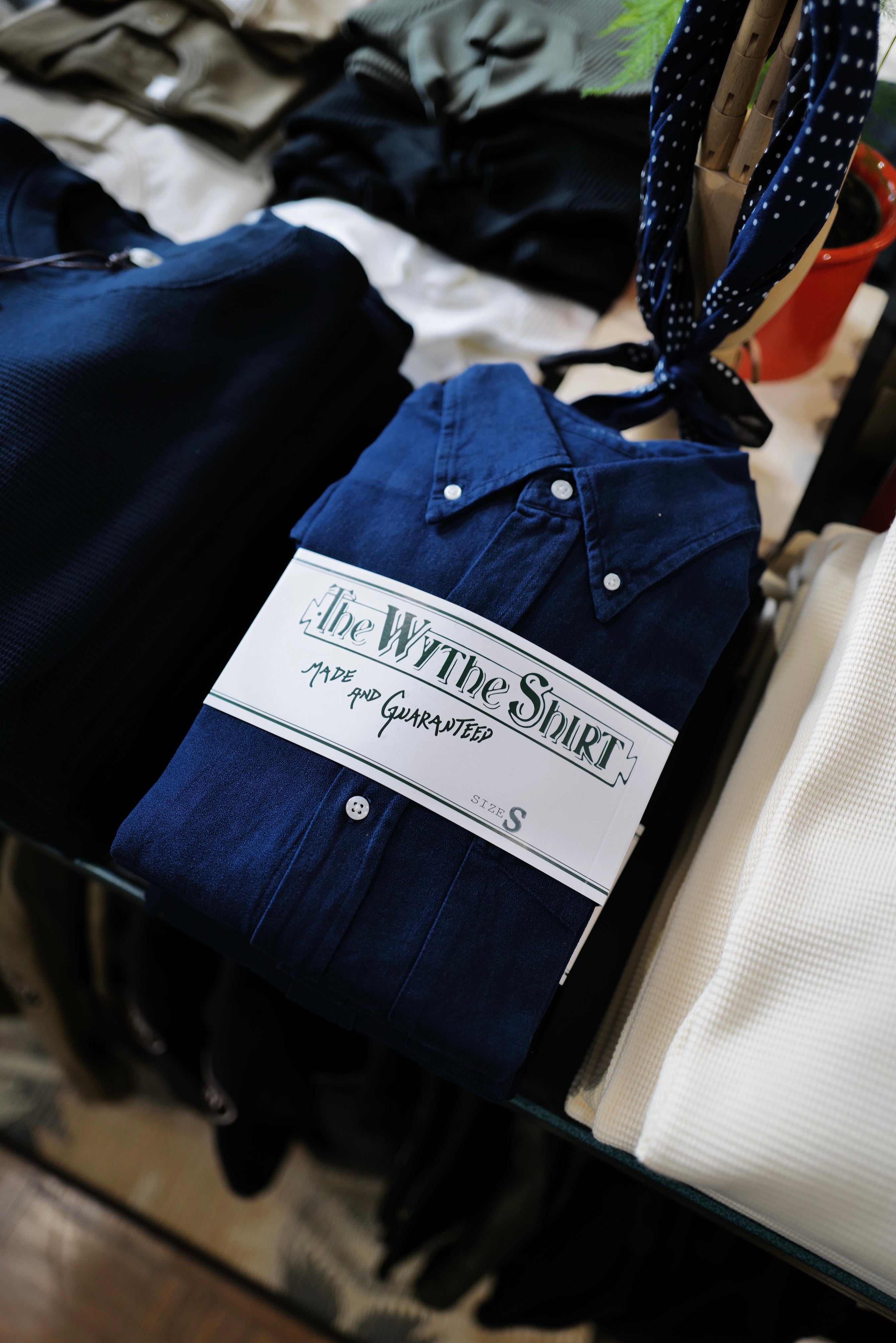 Wythe - Indigo Yarn-Dyed Sateen Button Down Shirt