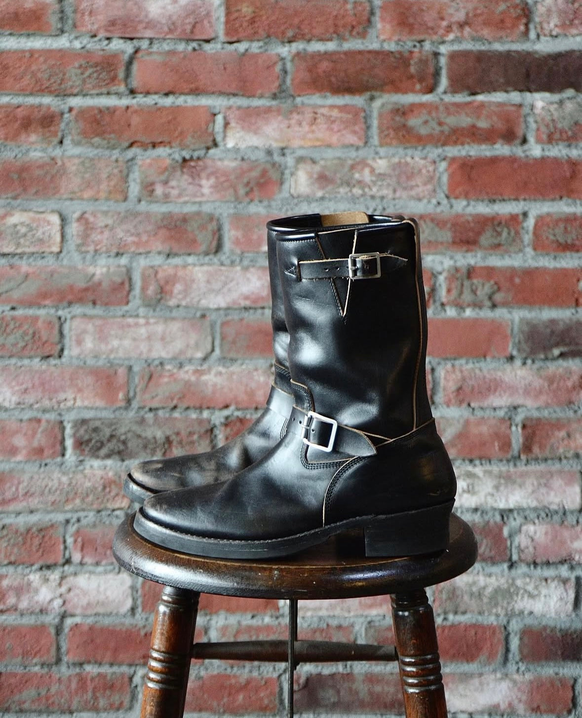 Addict Clothes - Horsebutt Engineer Boot - Black