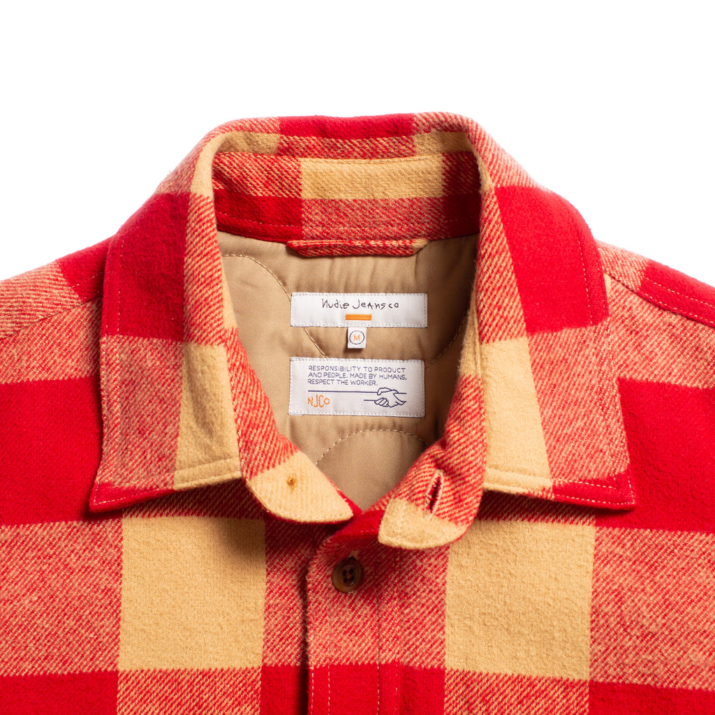 Nudie - Glenn Padded Check - Shirt Red