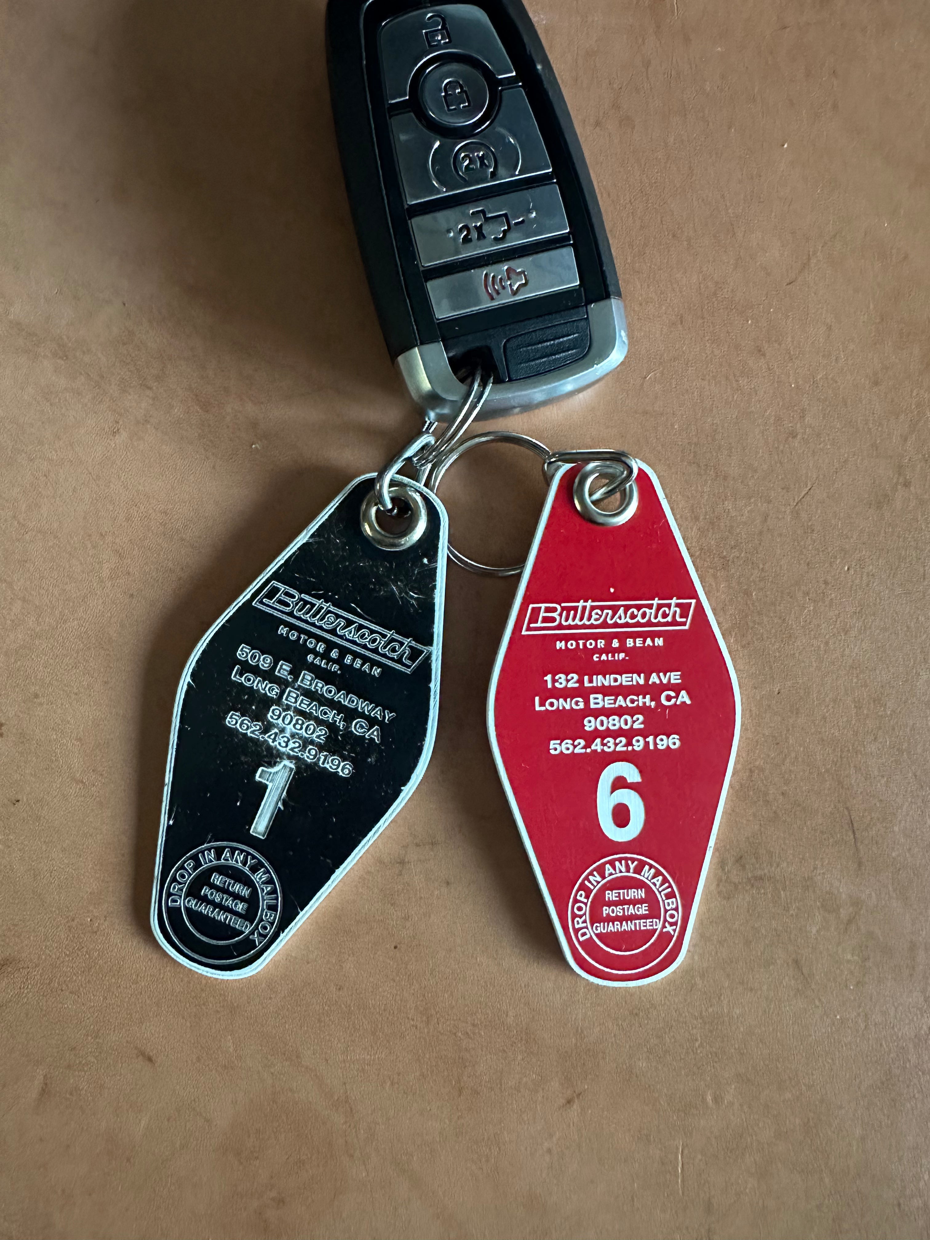 ButterScotch - Motel Key Fob - Year 6