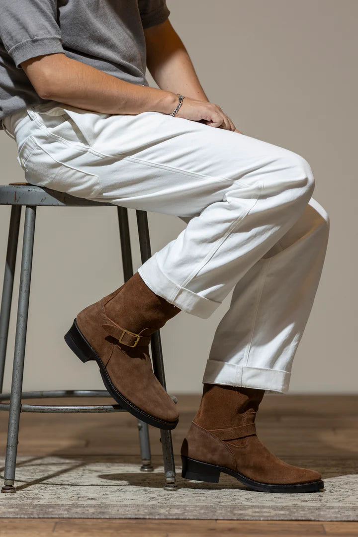 Addict Clothes - Steer Suede Engineer Boot - Brown