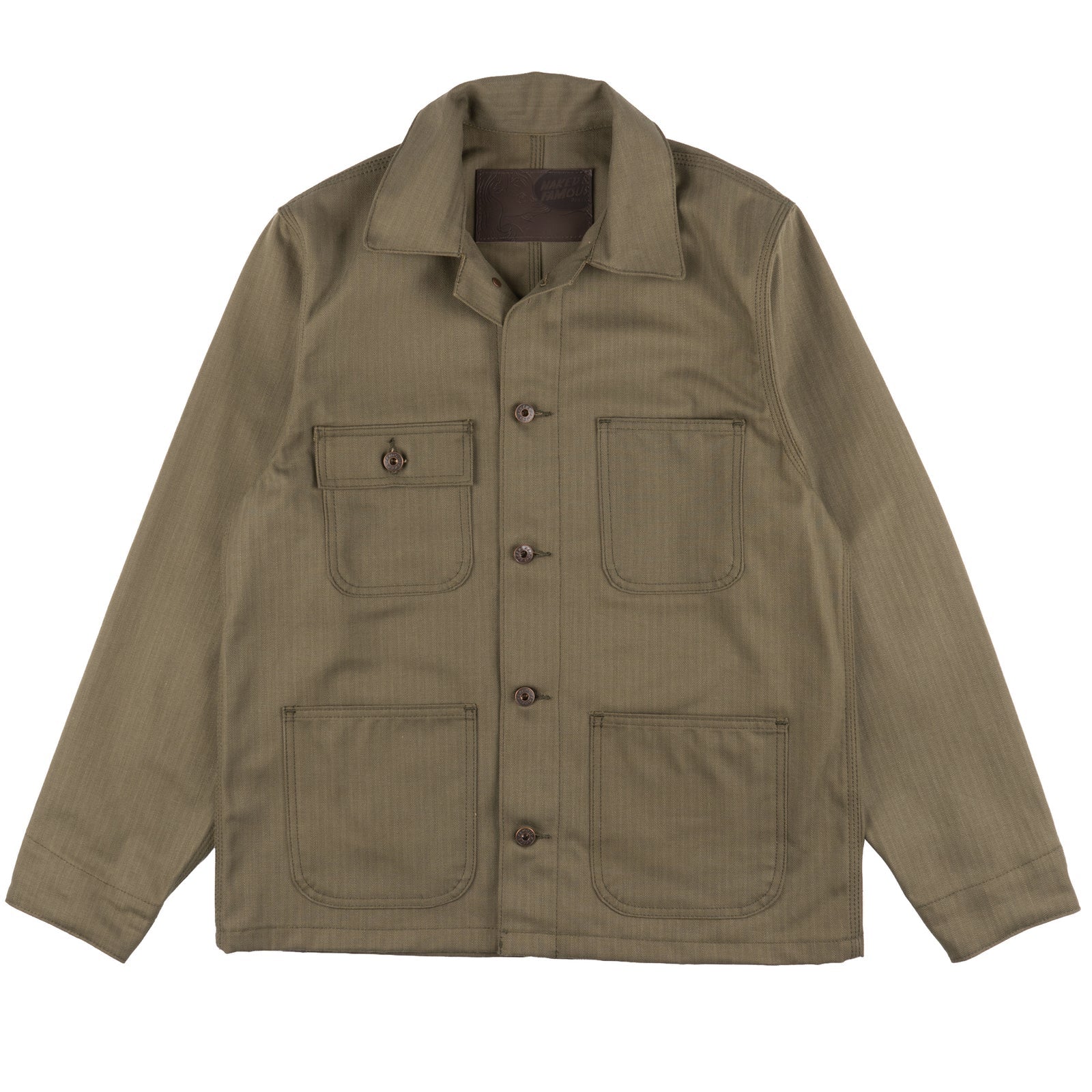 Naked & Famous - Chore Coat - Army HBT - Olive Drab