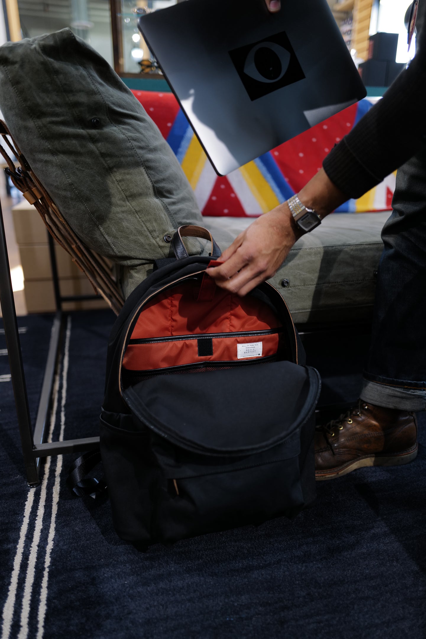 Rolling Dub Trio - Daily Back Pack - Black