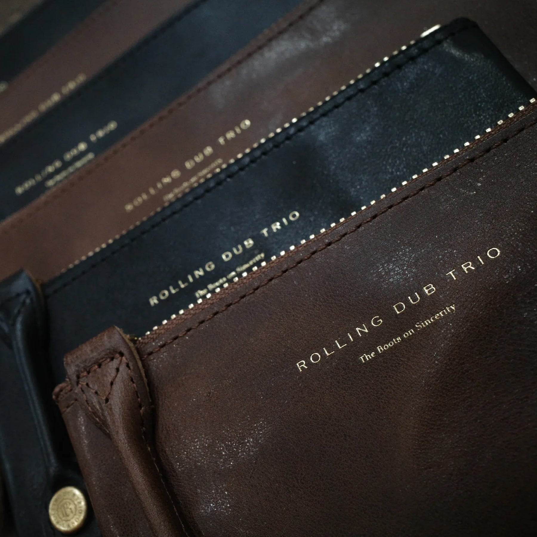 Rolling Dub Trio - Square Zip & Snap Pouch