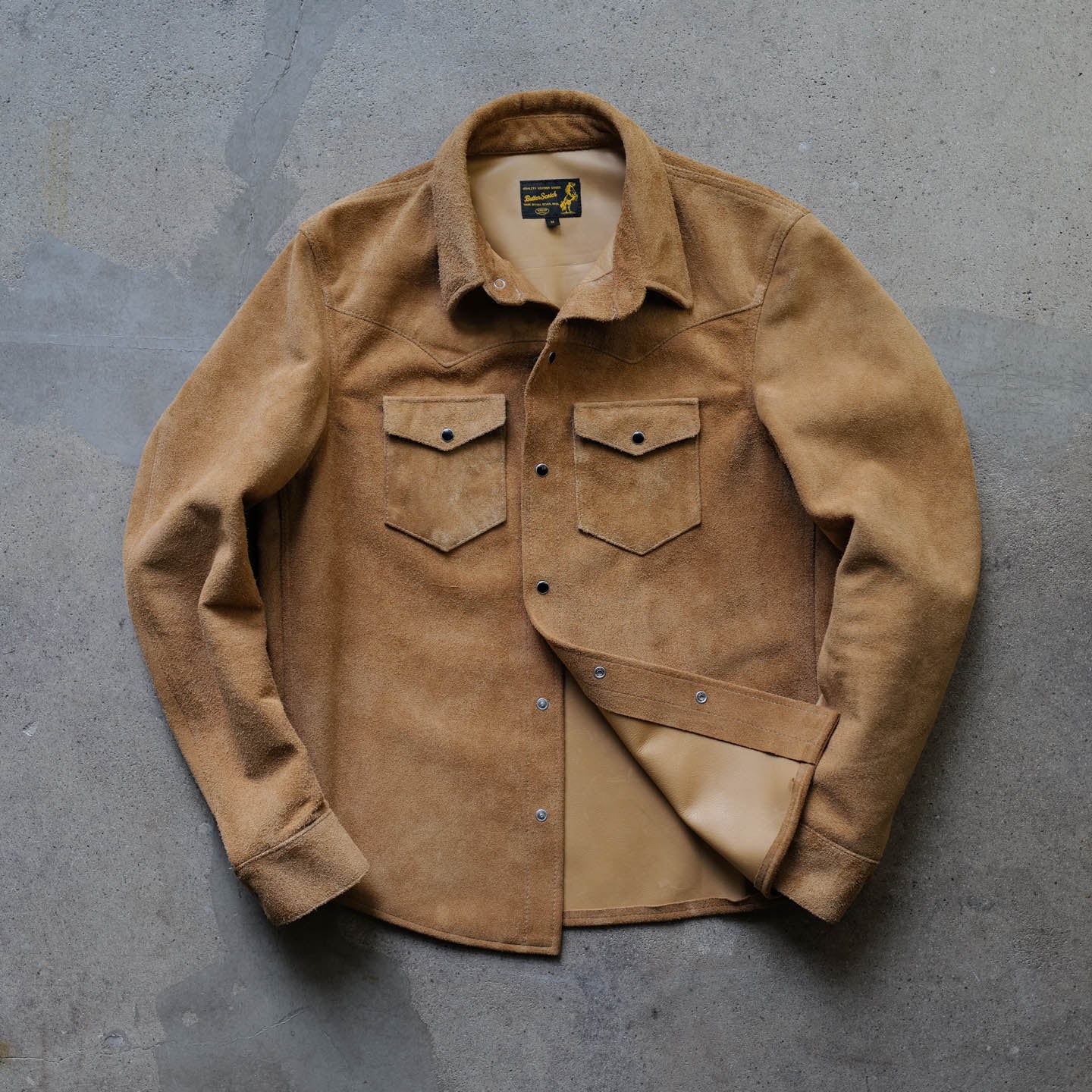 ButterScotch - Rowdy Western Shirt - Tan Roughout