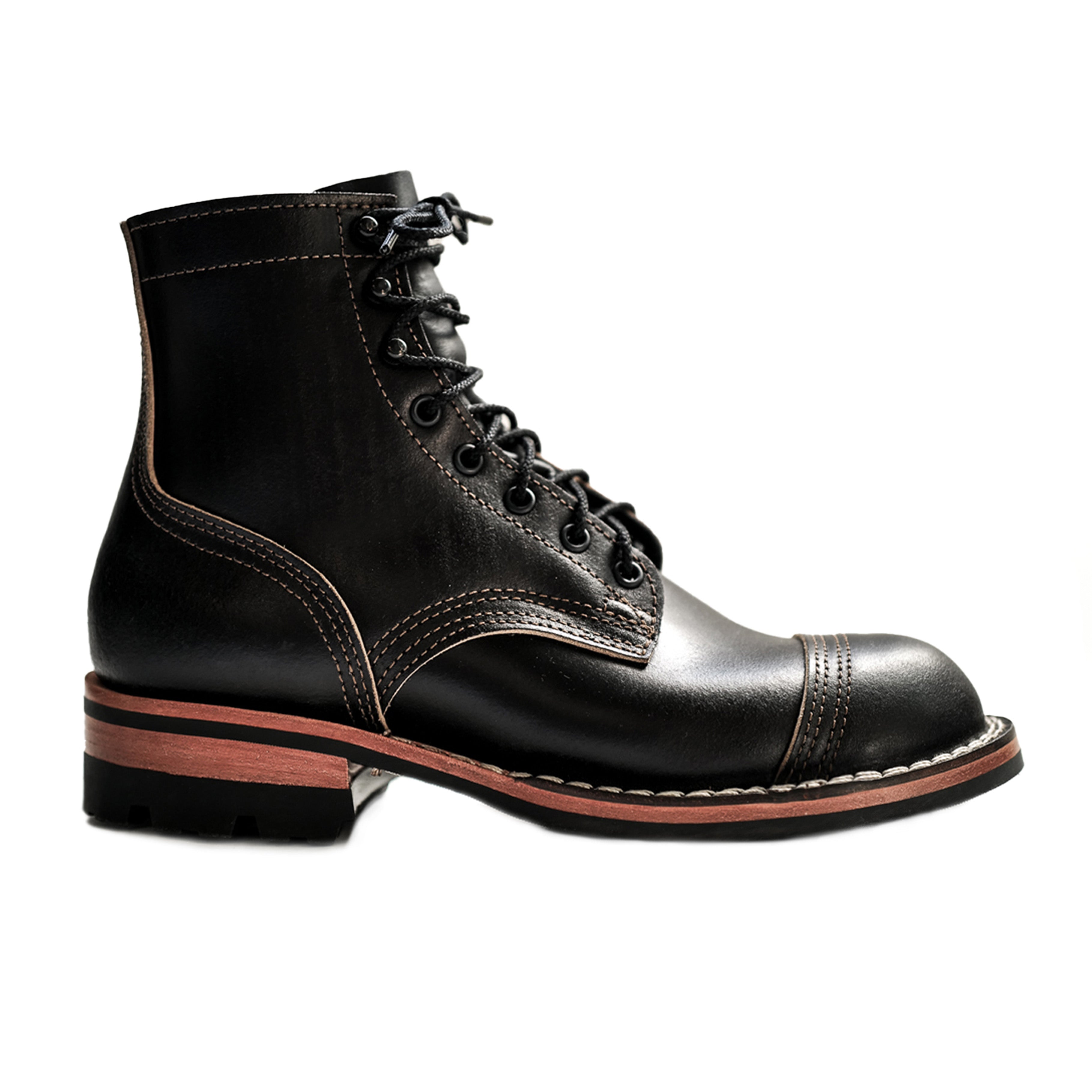 Nicks Boots - Triton Boot - Black Waxed Flesh (BS Exclusive - Stock Lands April '24)