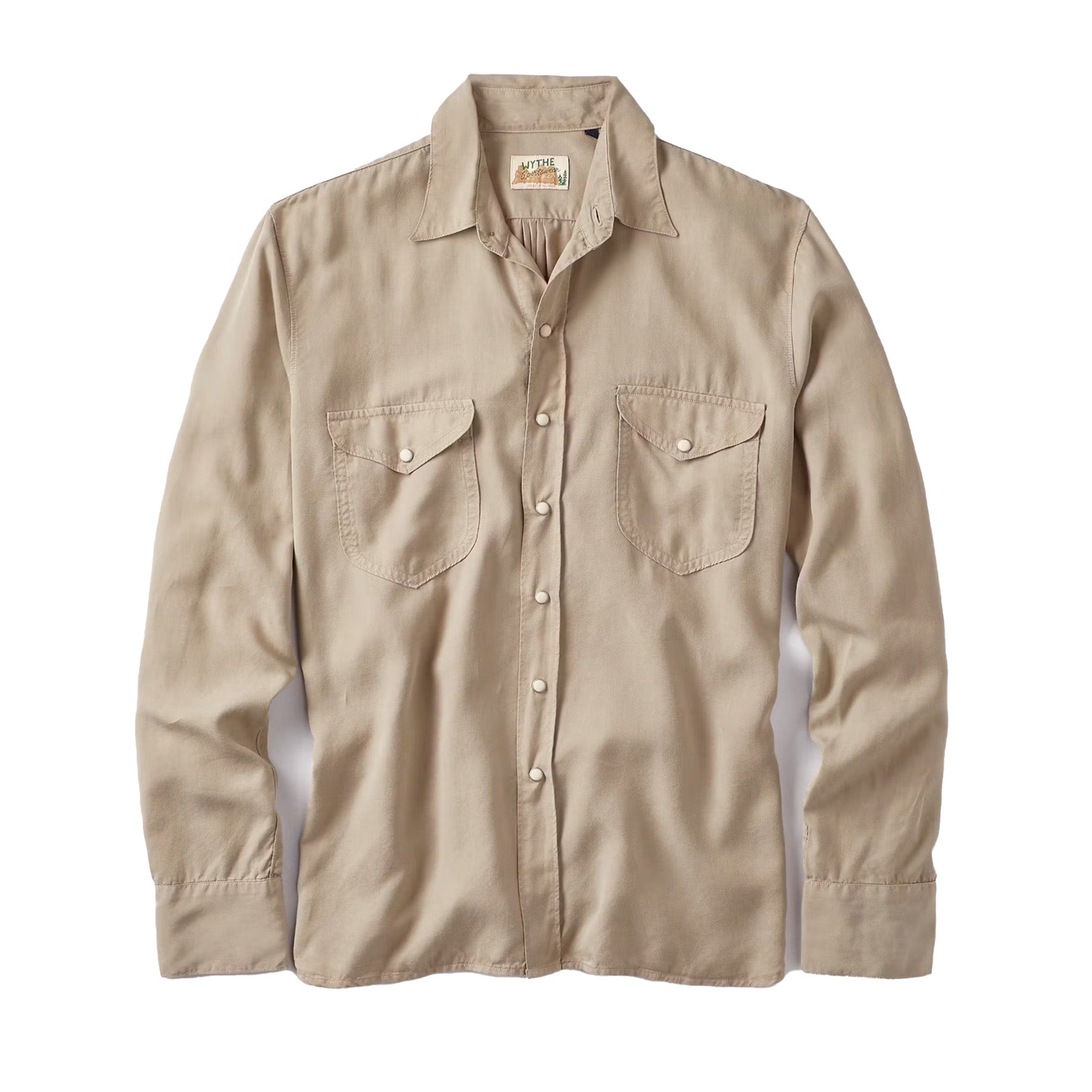 Wythe - Tencel Pearlsnap Shirt - Nutmeg