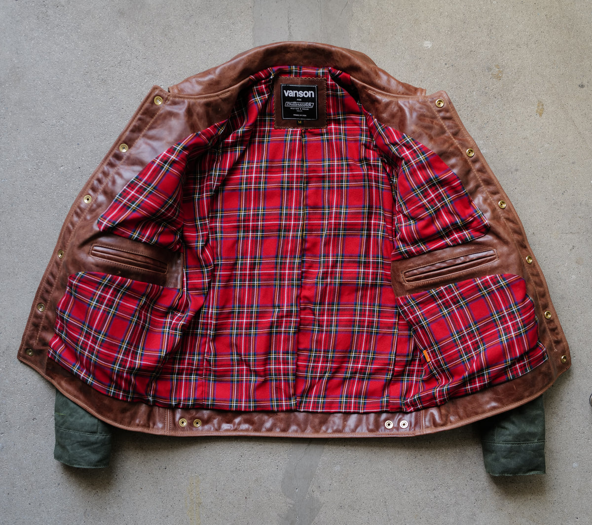 ButterScotch x Vanson - Territory Jacket - Olive Waxed Canvas (Pre-Order)