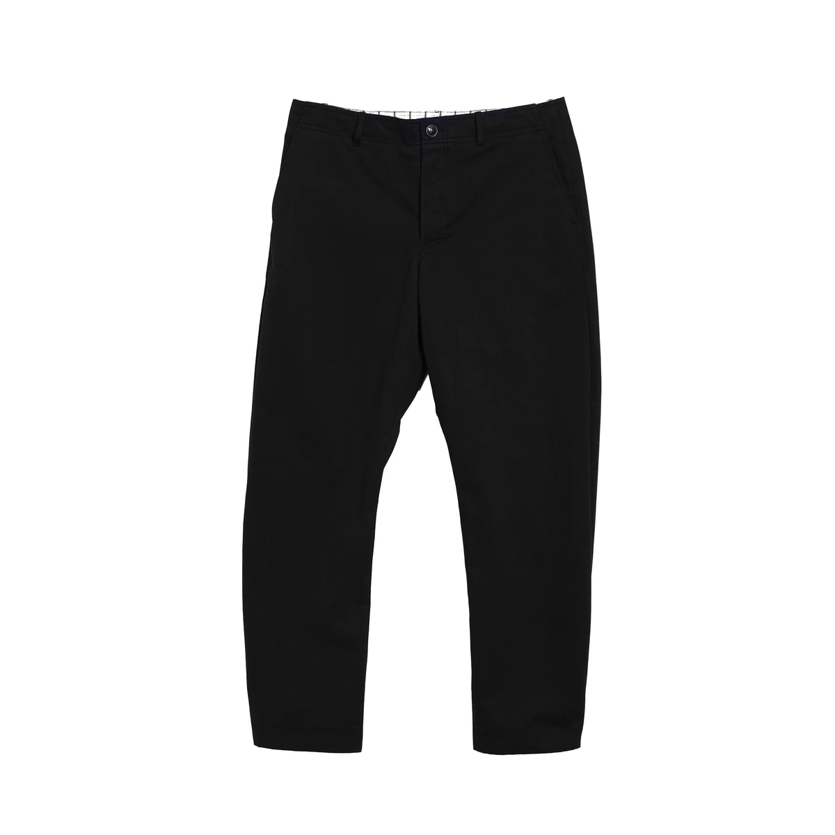 HANSEN - Trygve Loose Cut Tapered Trousers - Black