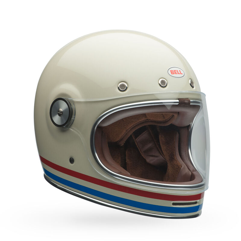 Bell Helmets - Bullitt - Vintage White W/ Stripes