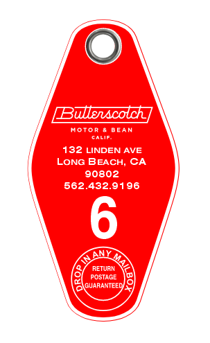 ButterScotch - Motel Key Fob - Year 6