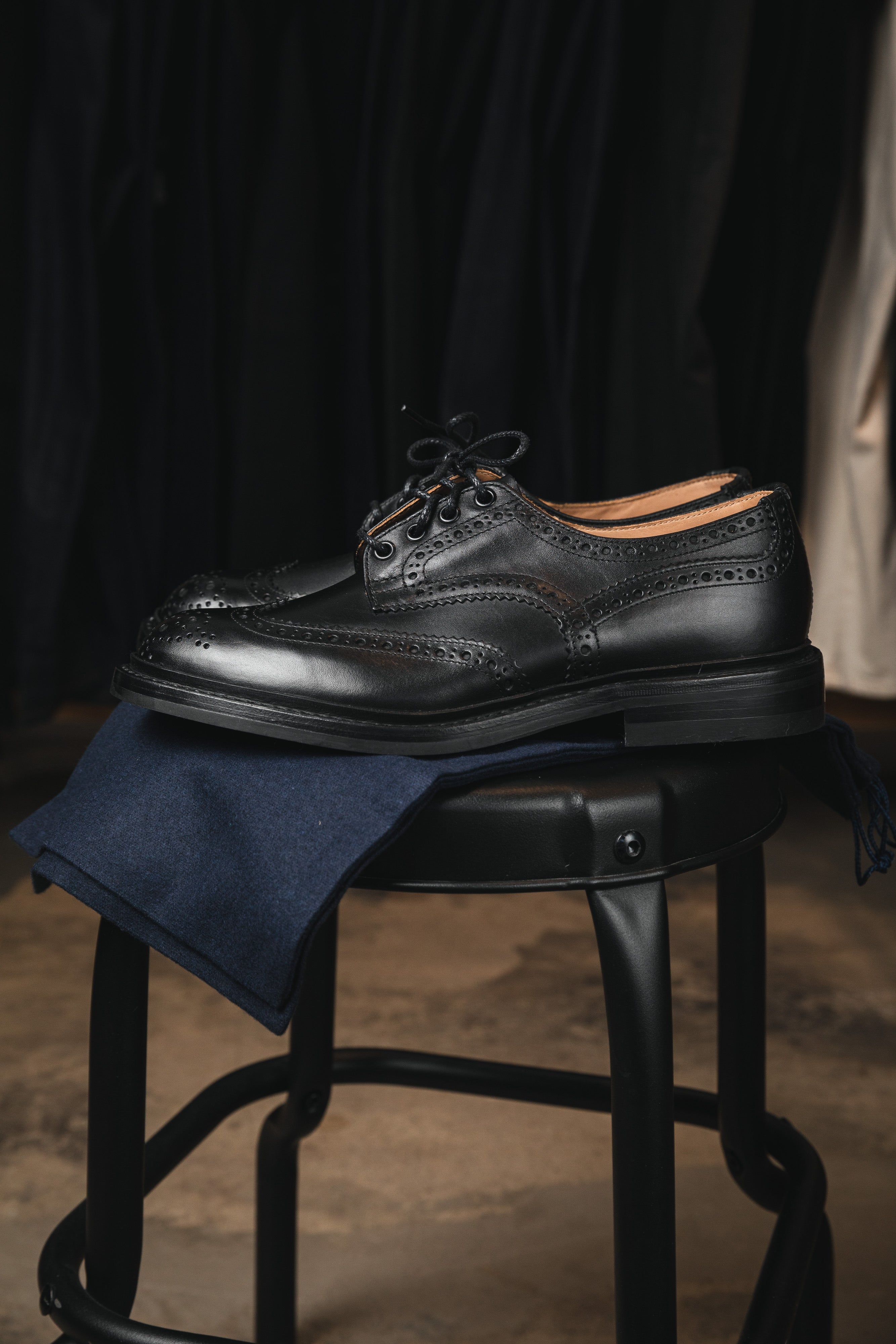 Trickers - Bourton Country Shoe - Black Box Calf