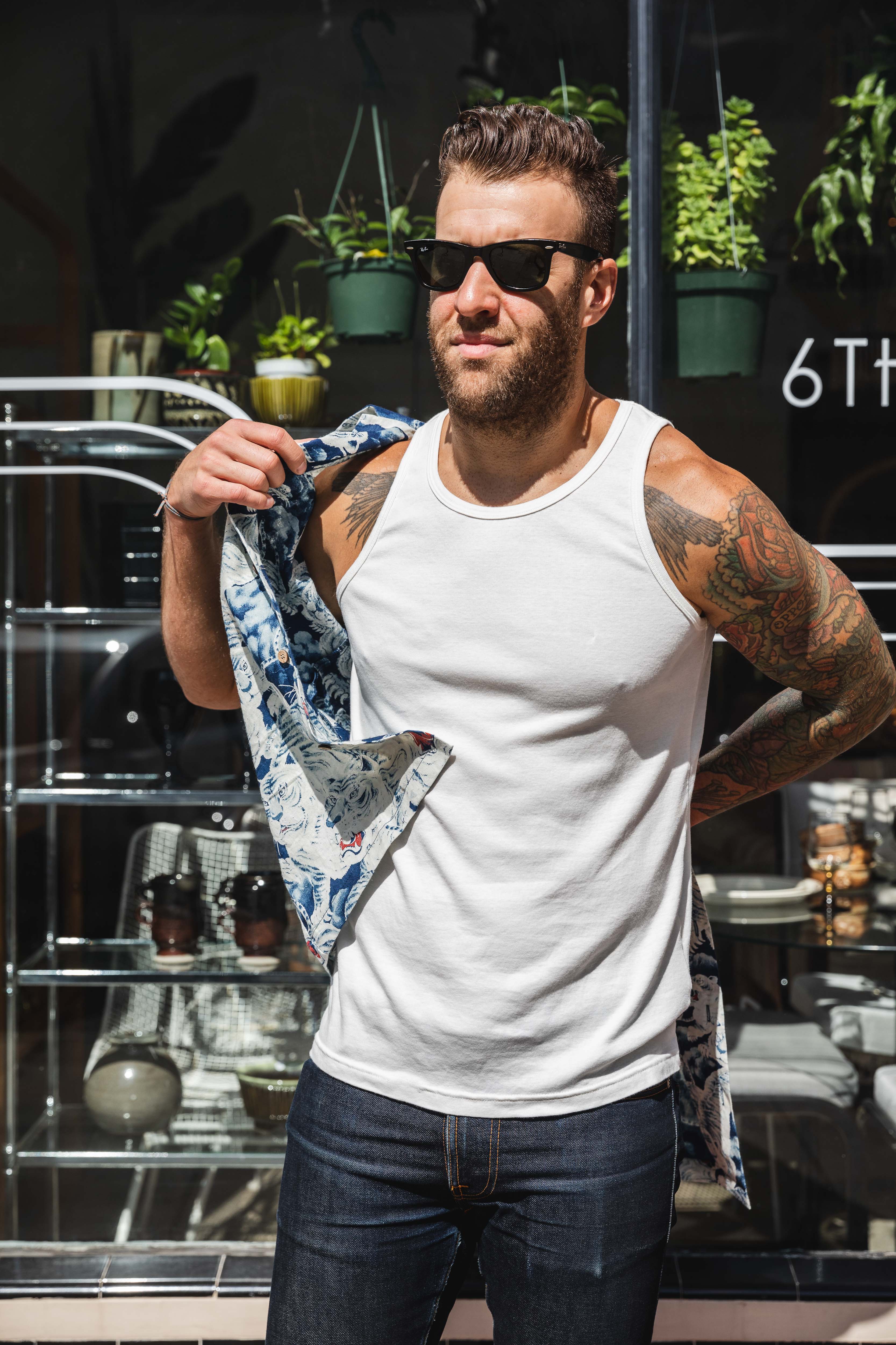 Nudie - Tank Top - Offwhite