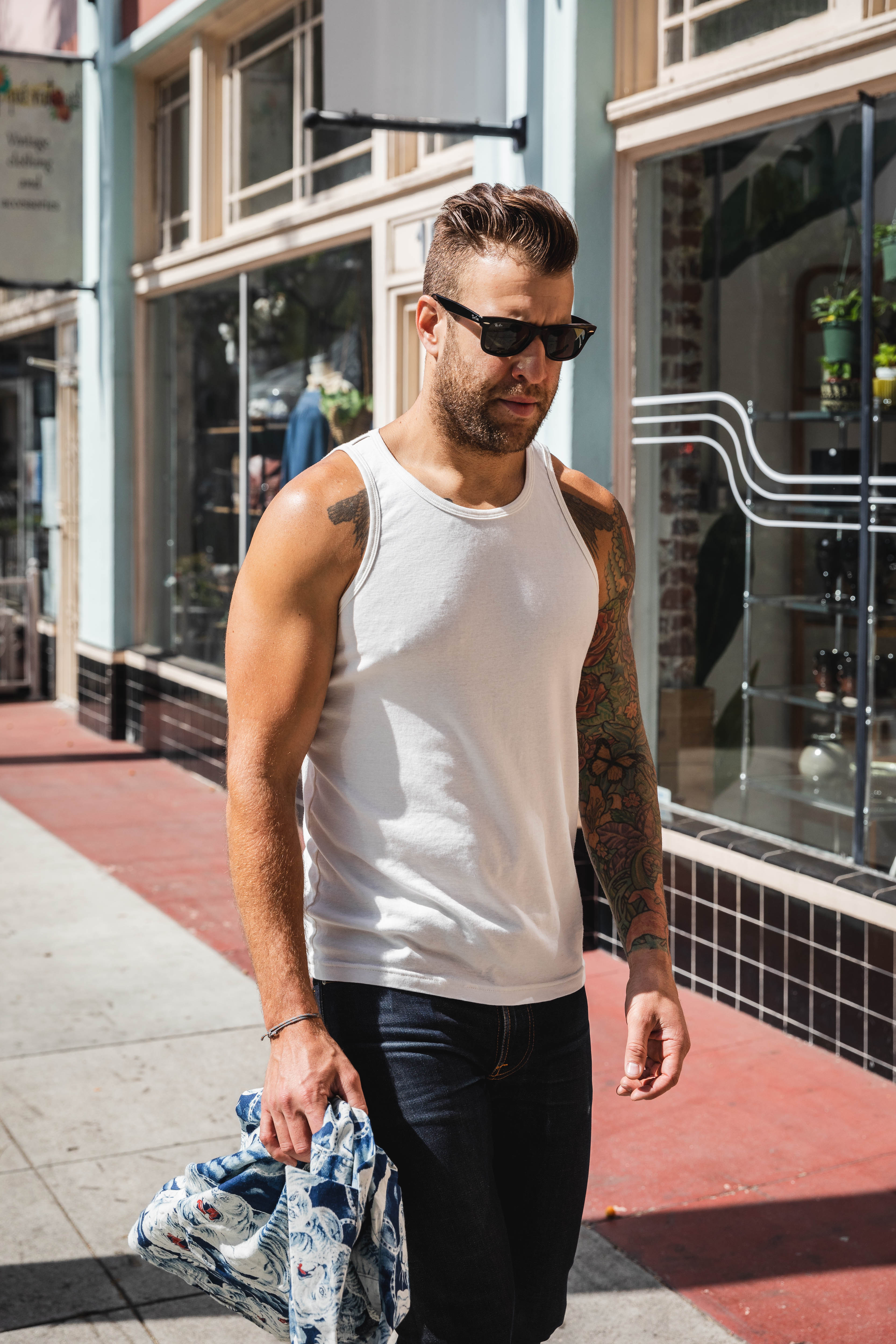 Nudie - Tank Top - Offwhite