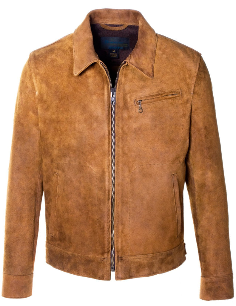 Schott NYC - 370 Duke - Unlined Rough Out Suede – ButterScotch LB