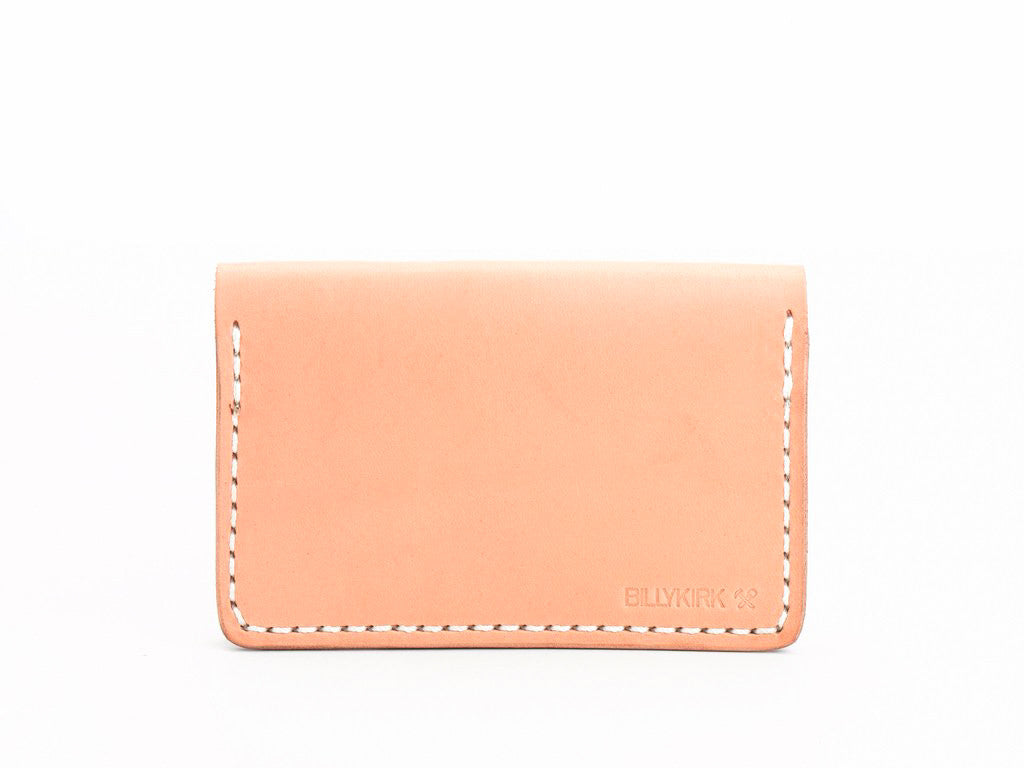 Billykirk - Leather Bi-Fold Card Case - Natural