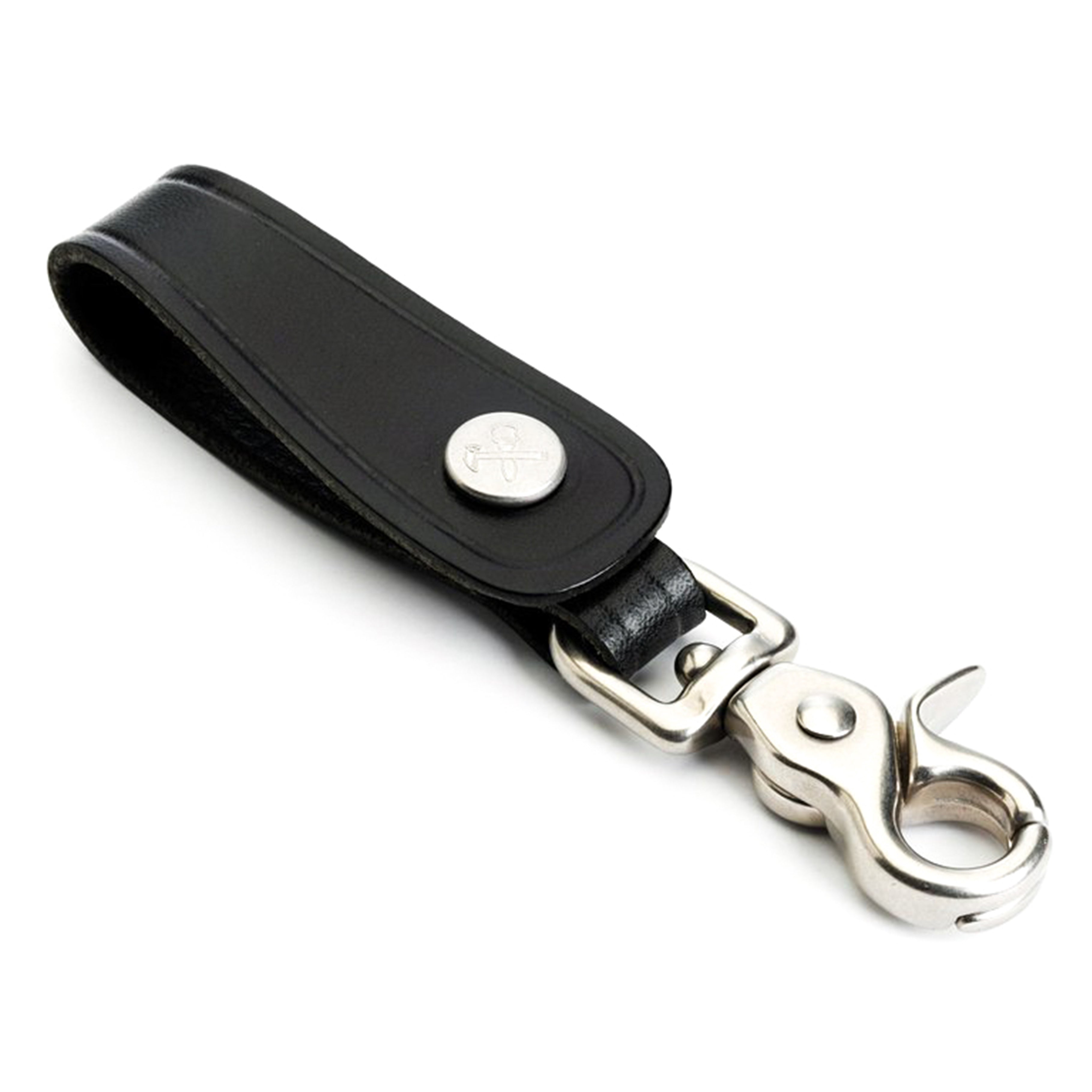 Billykirk - Leather Trucker Key Fob - Black