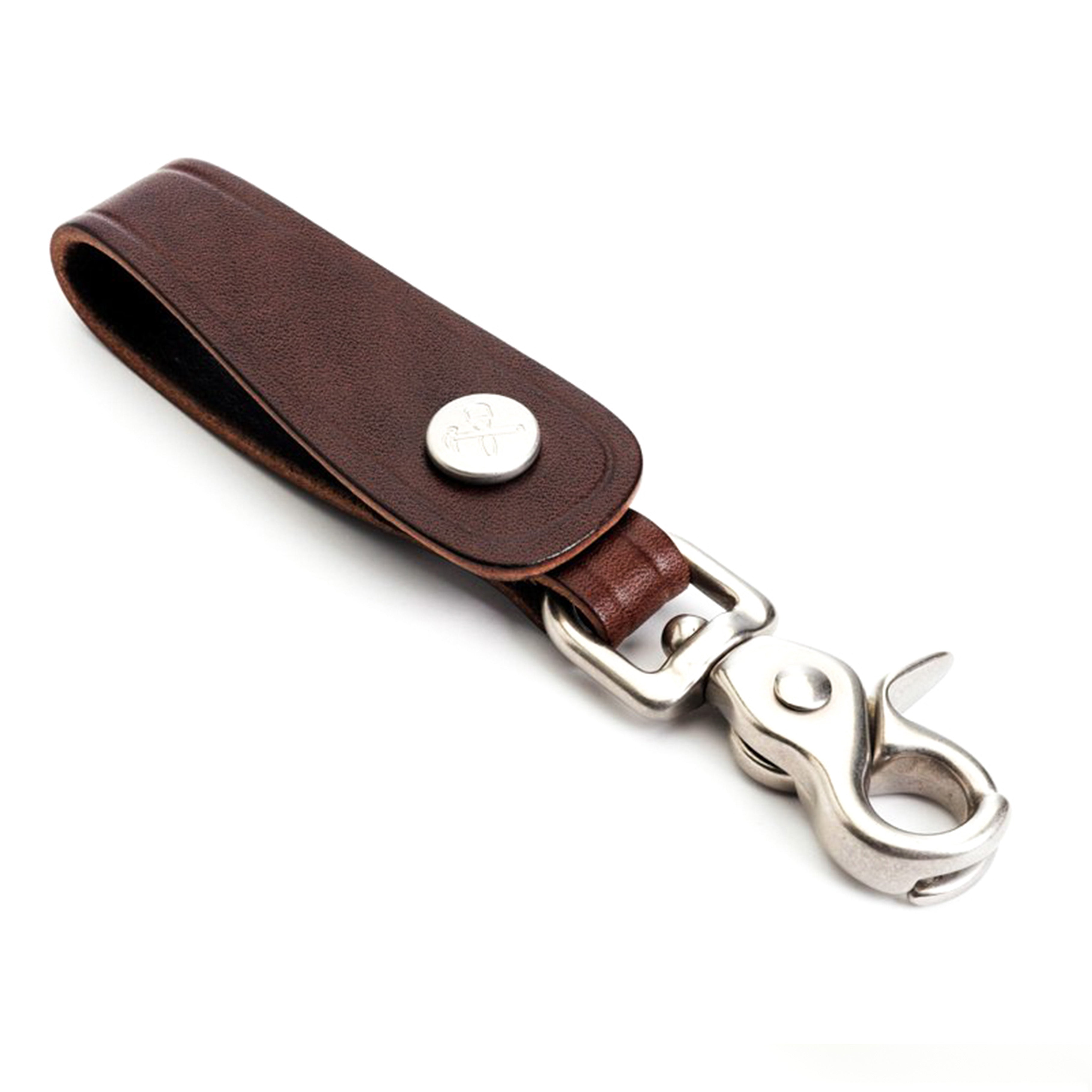 Billykirk - Leather Trucker Key Fob - Brown