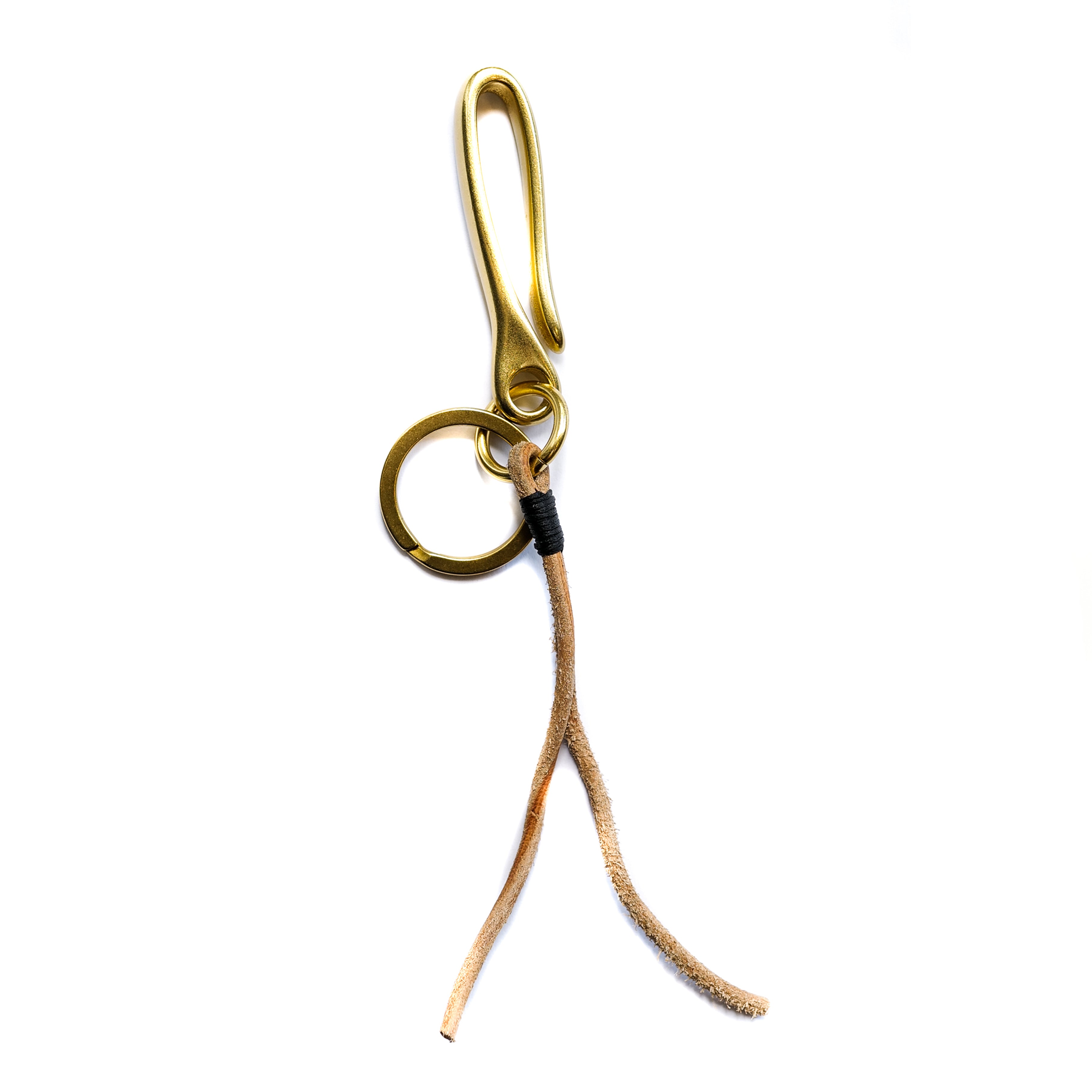 ButterScotch - Japanese Fish Hook Key Chain - Polished Brass