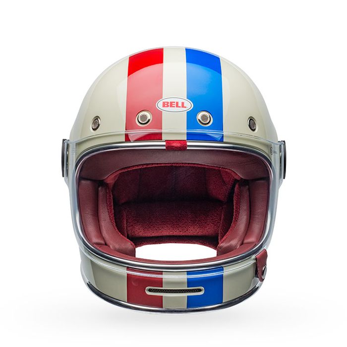 Bell Helmets - Bullitt - Gloss White / Vintage Stripes